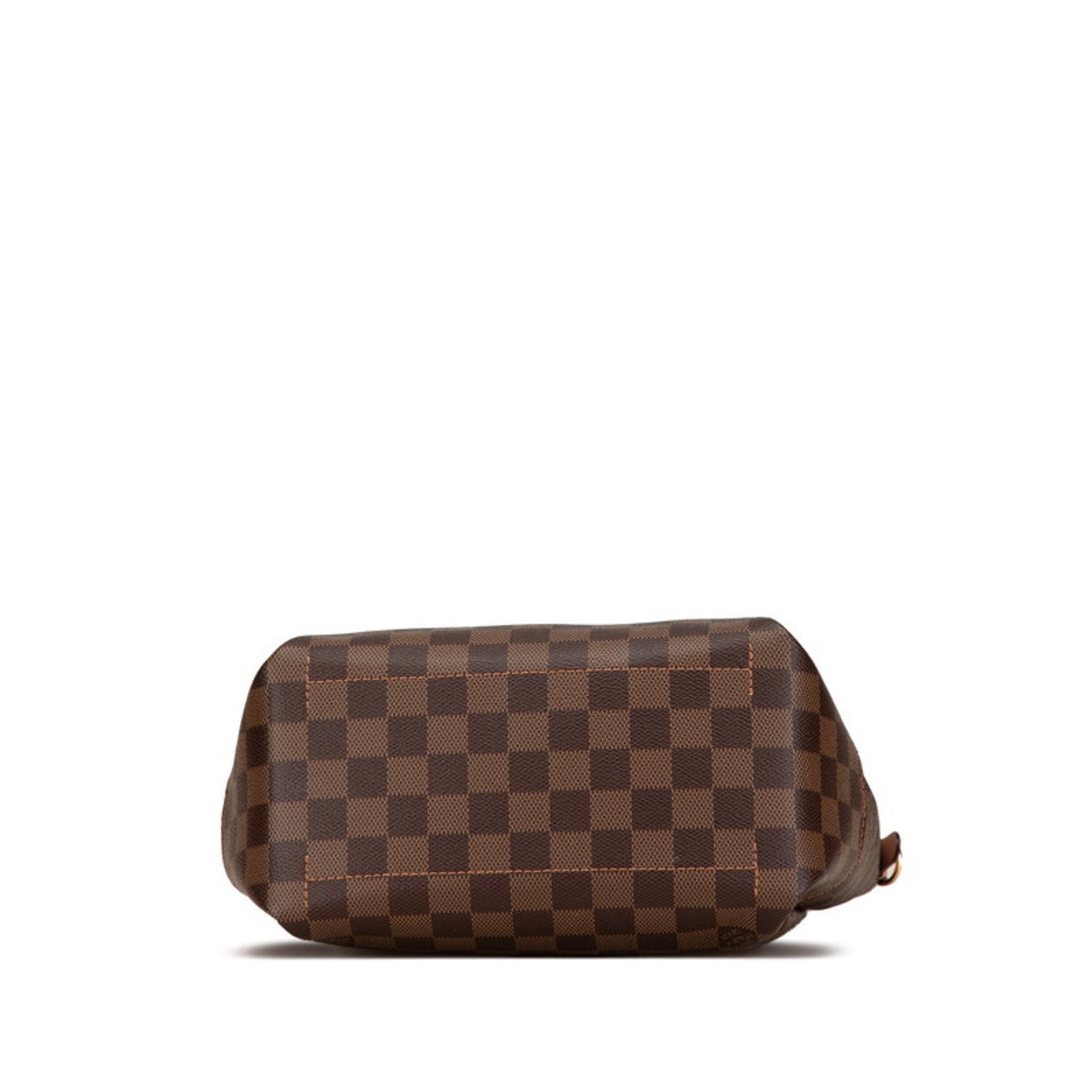 Louis Vuitton Brown Damier Canvas Pink Pvc Leather Shoulder Bag Tote Bag (Pre-Owned)