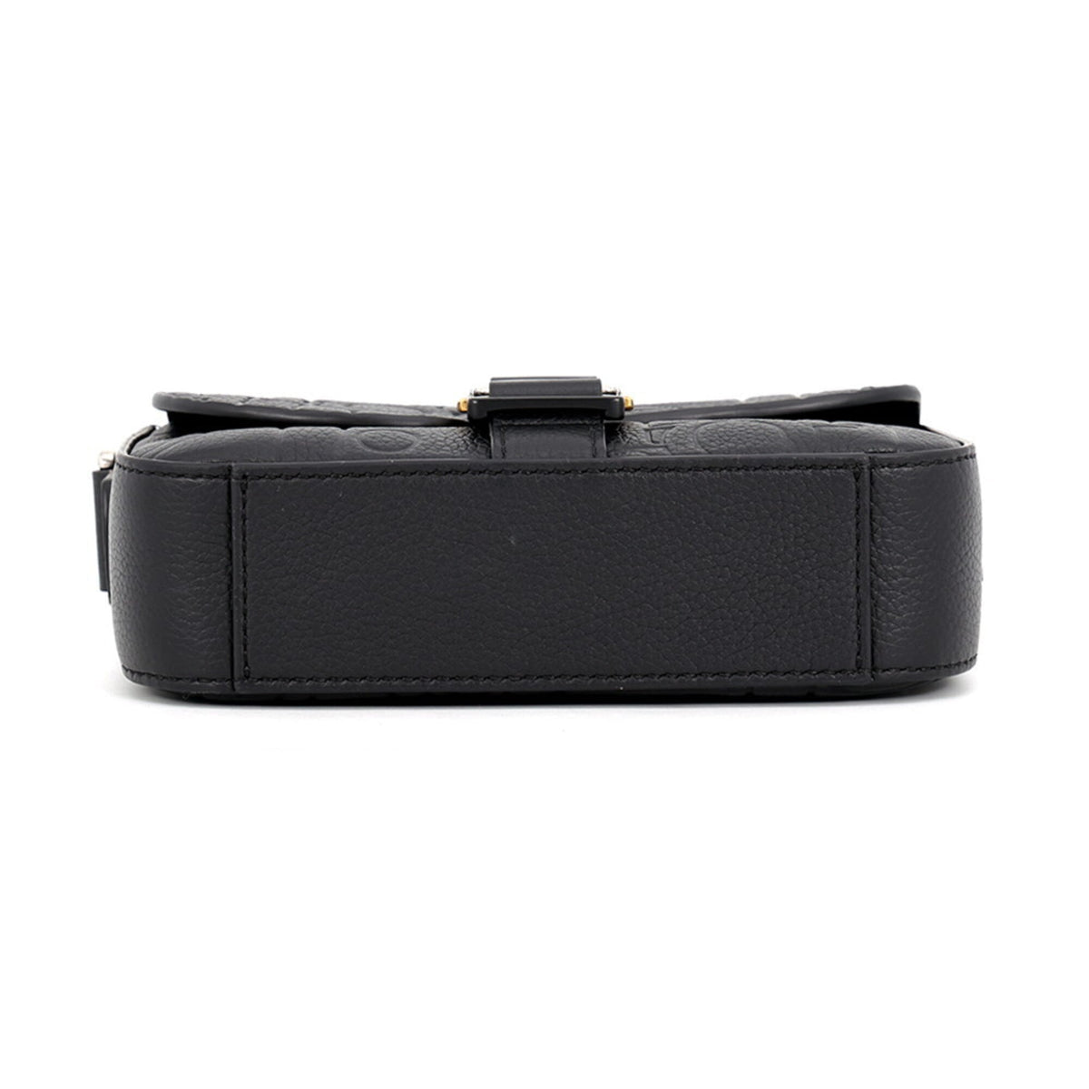 Christian Dior Black Leather Handbag Messenger Bag Shoulder Bag (Pre-Owned)