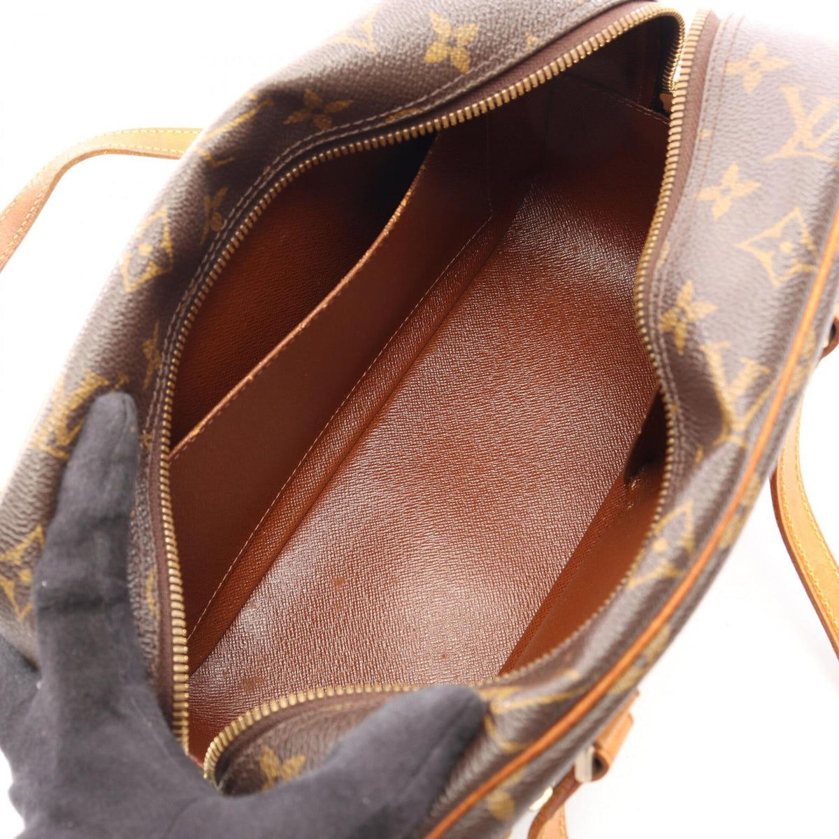 Louis Vuitton Brown Monogram Coated Canvas Pvc Handbag Shoulder Bag (Pre-Owned)