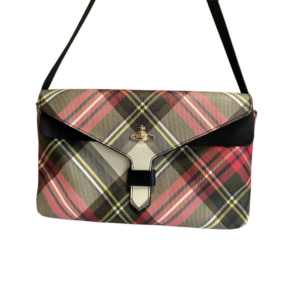 Vivienne Westwood Black Red Color White Pvc Shoulder Bag (Pre-Owned)