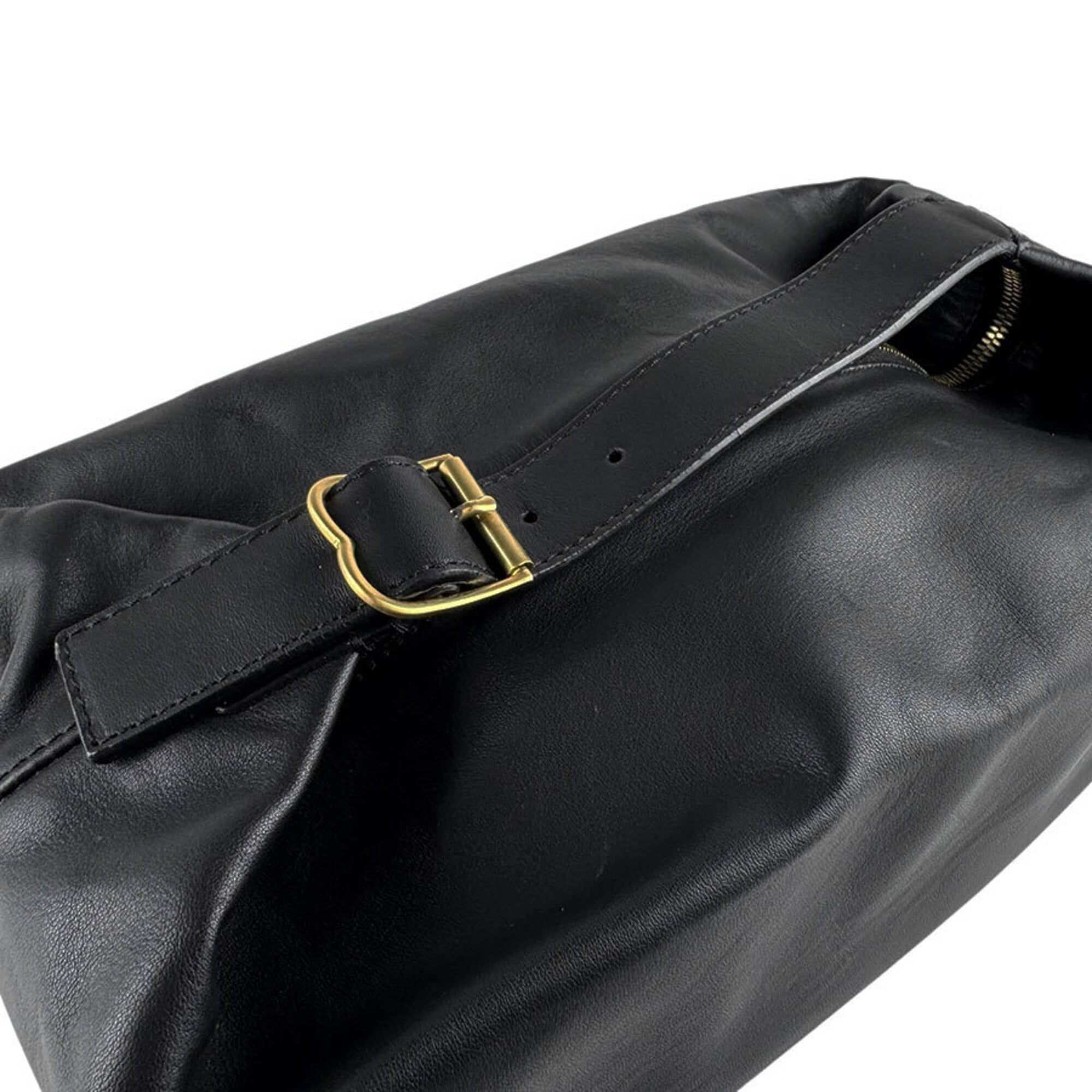 Bally Black Leather Handbag (Pre-Owned)