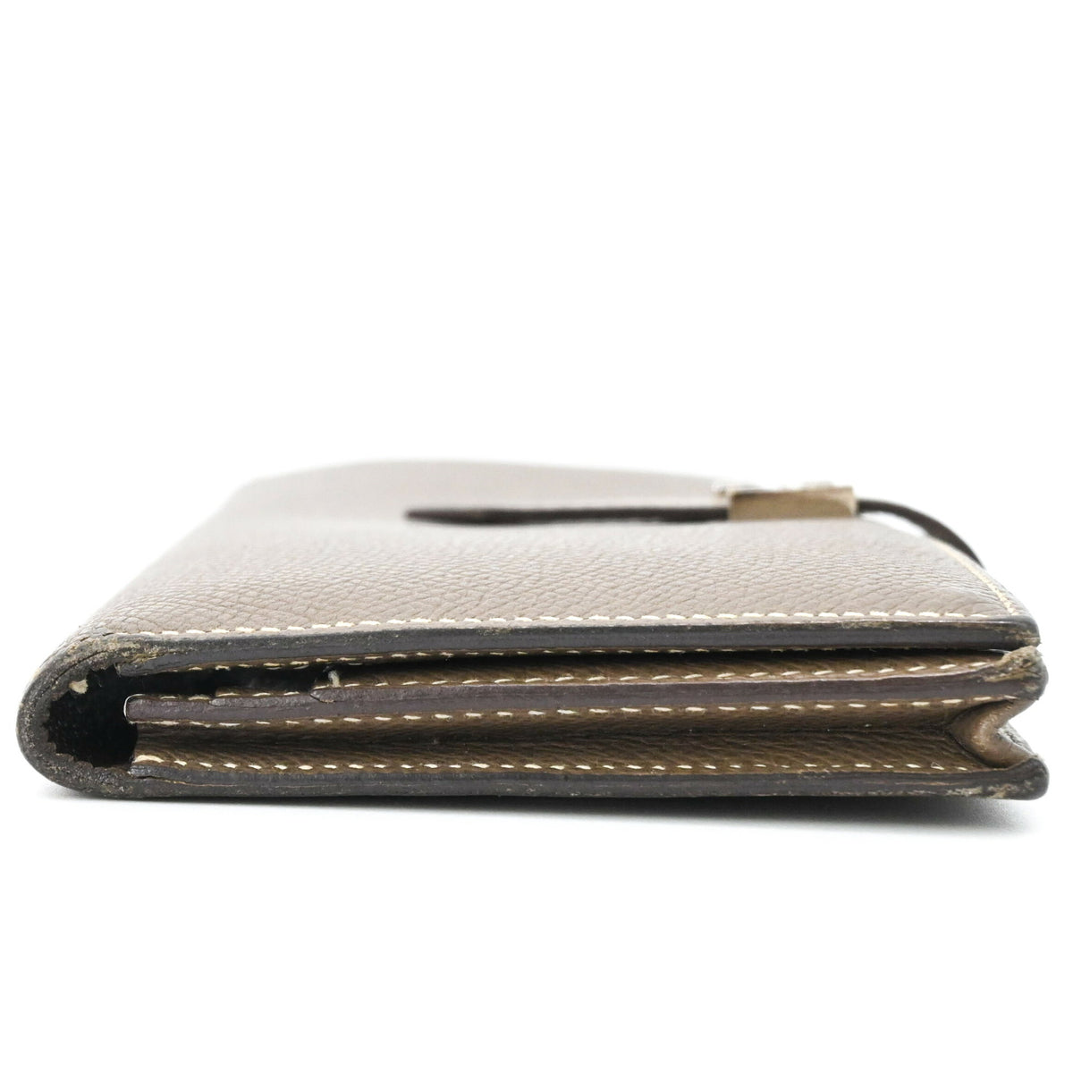 Hermes Grayish Epsom Leather Coin Purse/Coin Case (Pre-Owned)