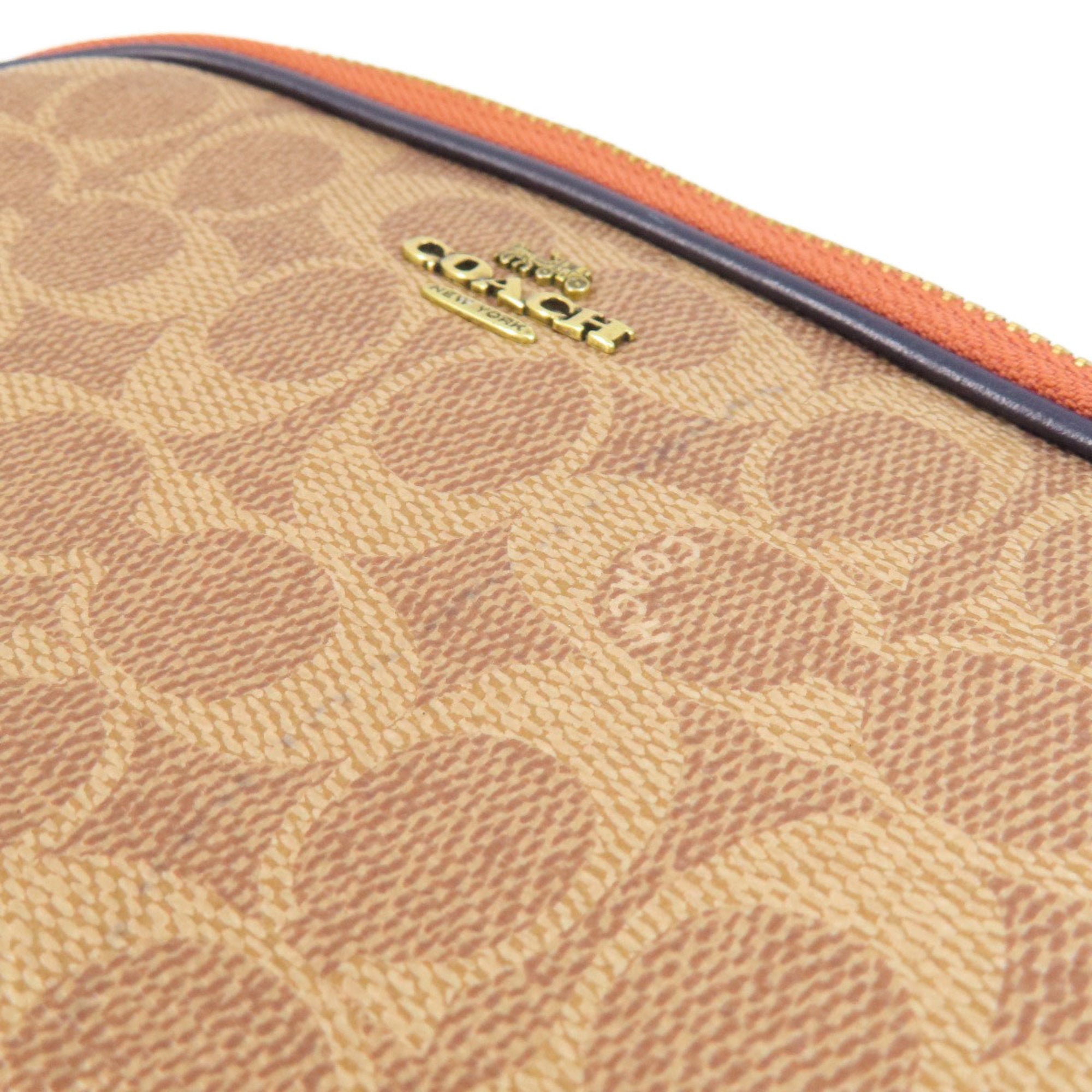 Coach Brown Pvc Shoulder Bag (Pre-Owned)