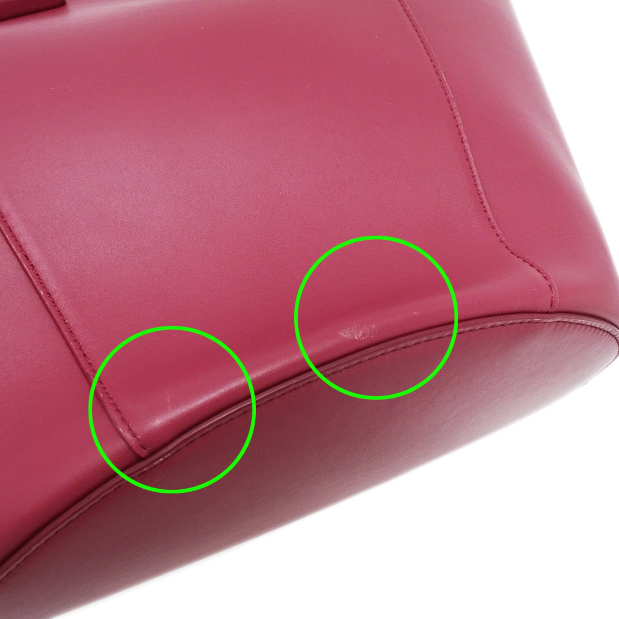 Bottega Veneta Pink Purple Leather Handbag Pouch Tote Bag (Pre-Owned)