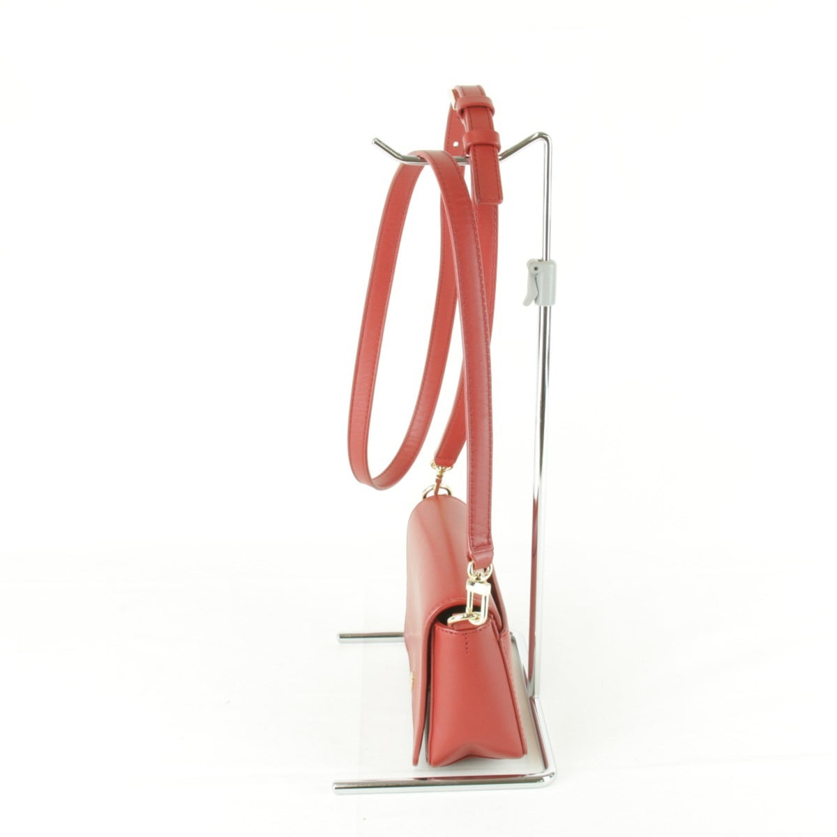 Tory Burch Red Color Leather Shoulder Bag (Pre-Owned)