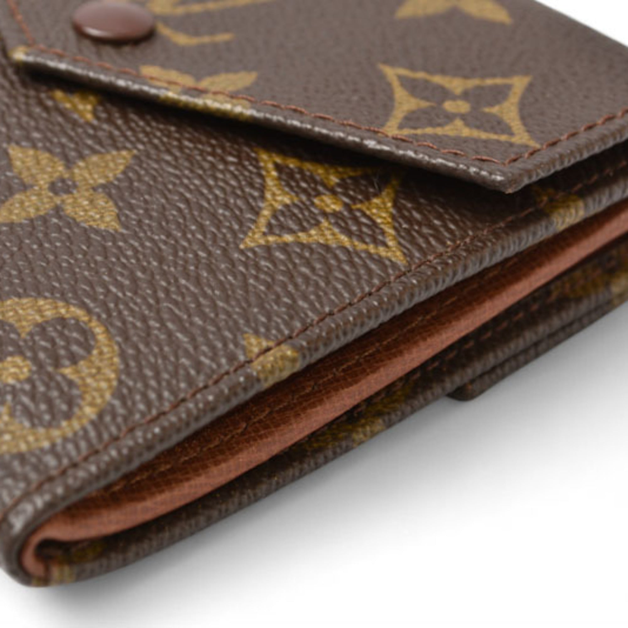 Louis Vuitton Brown Coated Canvas Wallet (Bi-Fold) (Pre-Owned)