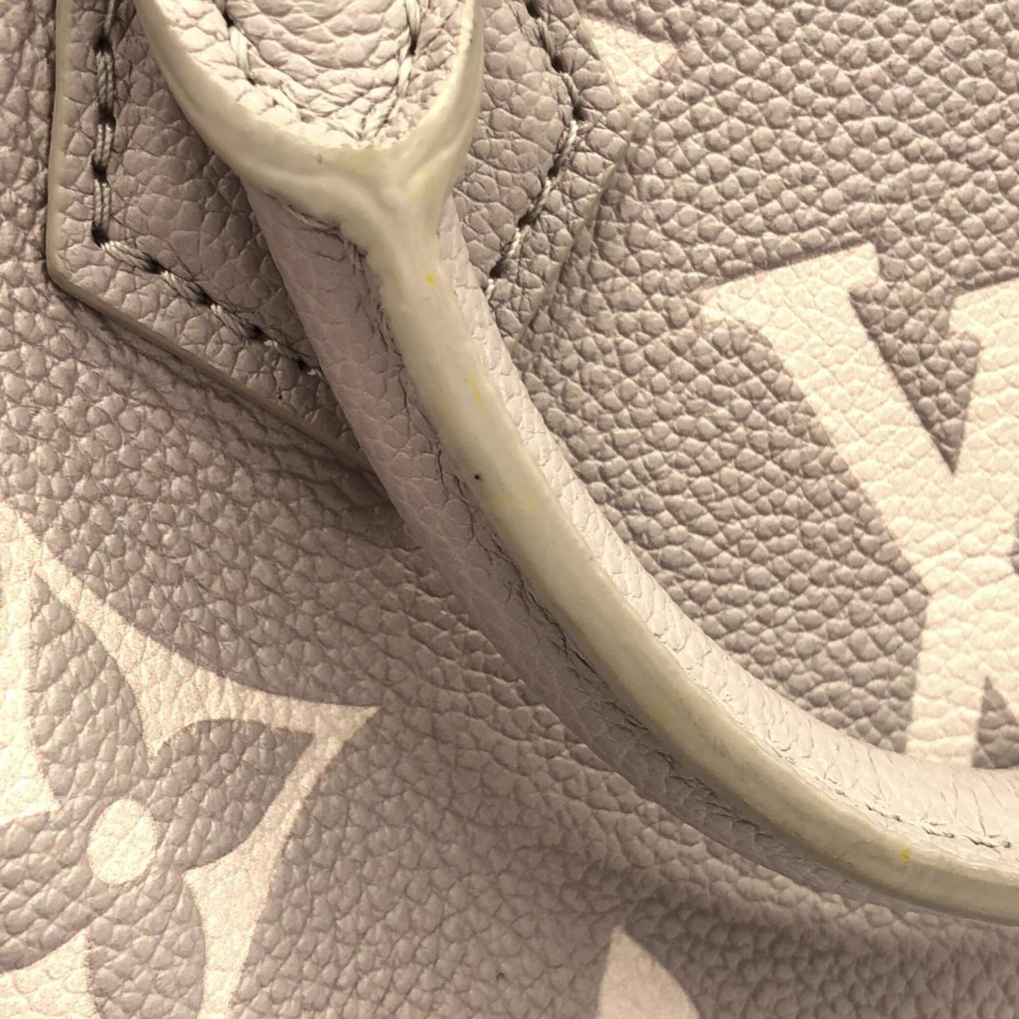 Louis Vuitton Gray Leather Boston Bag (Pre-Owned)