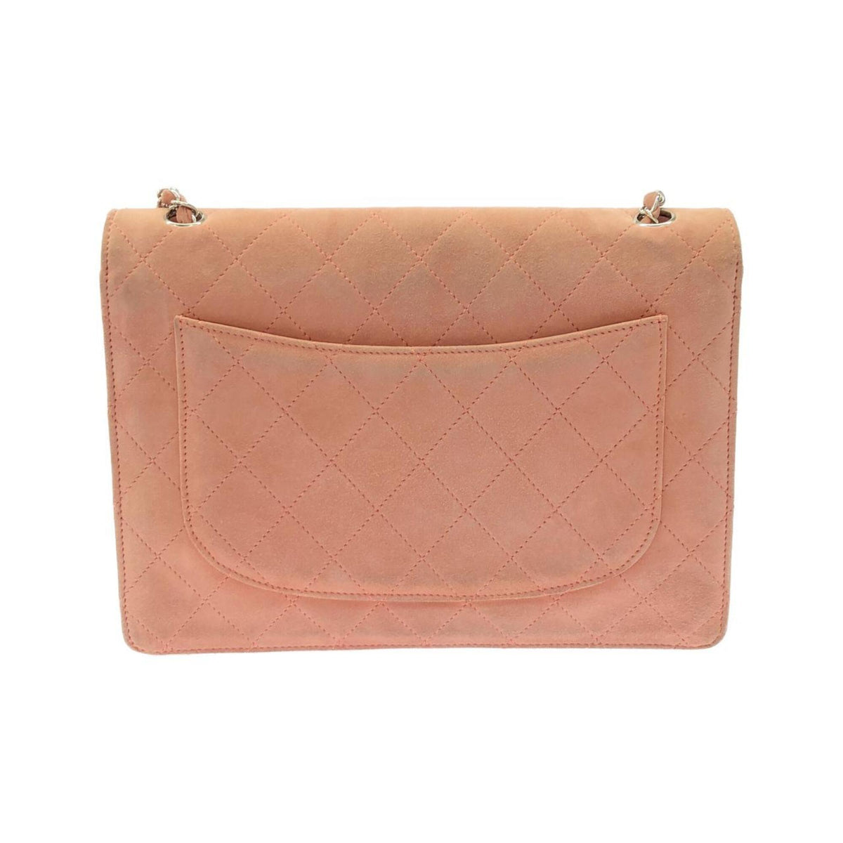 Chanel Pink Suede Shoulder Bag (Pre-Owned)