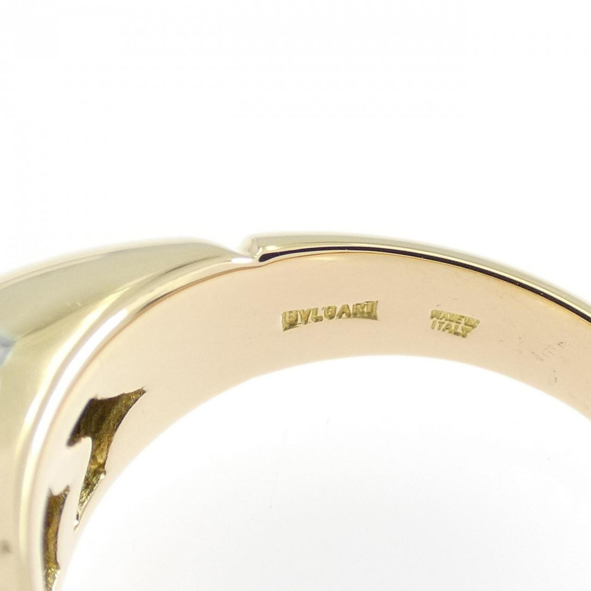 Bvlgari Yellow Gold (18K) Stainless Steel Band Ring (Pre-Owned)