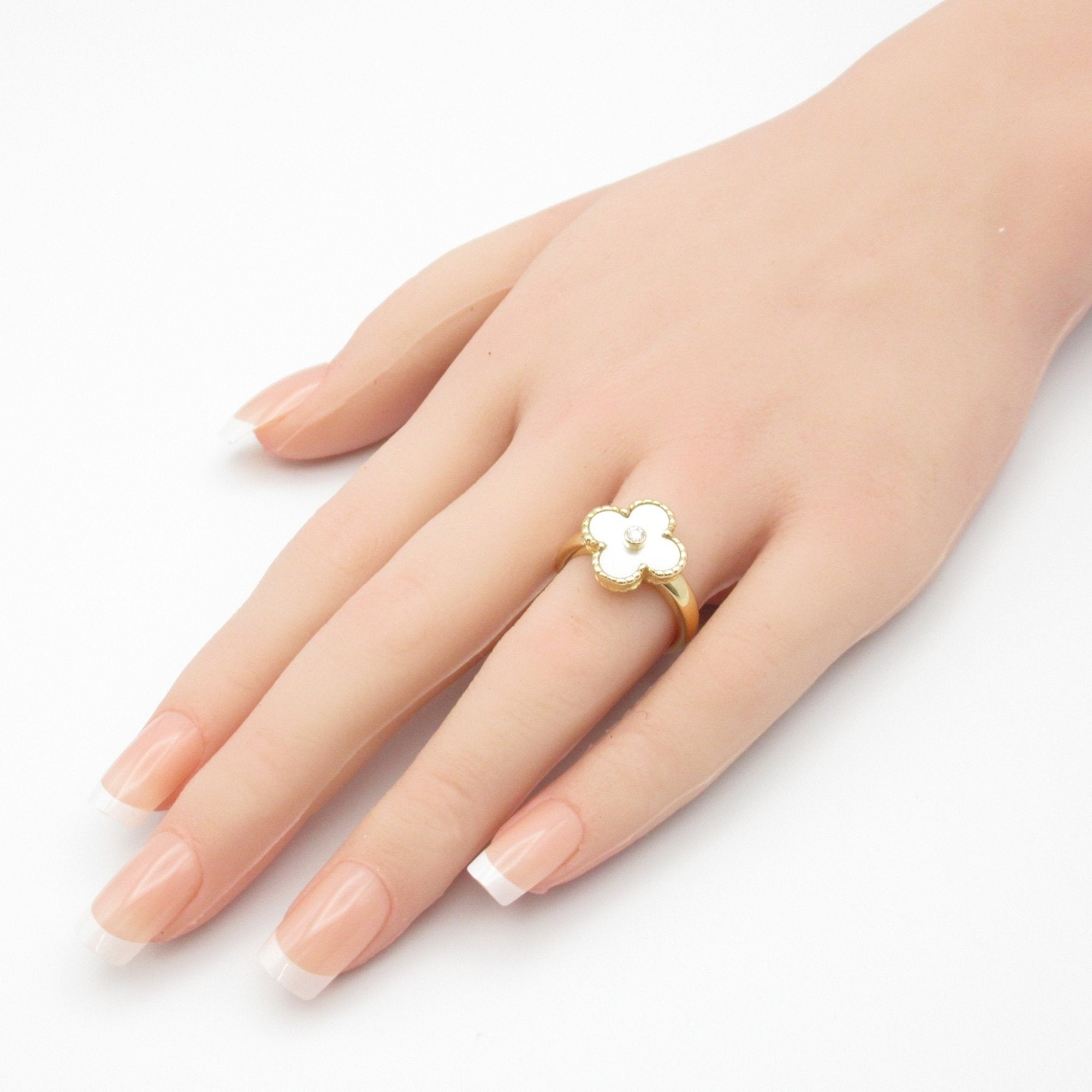 Van Cleef & Arpels Vintage Alhambra Yellow Band Ring (Pre-Owned)