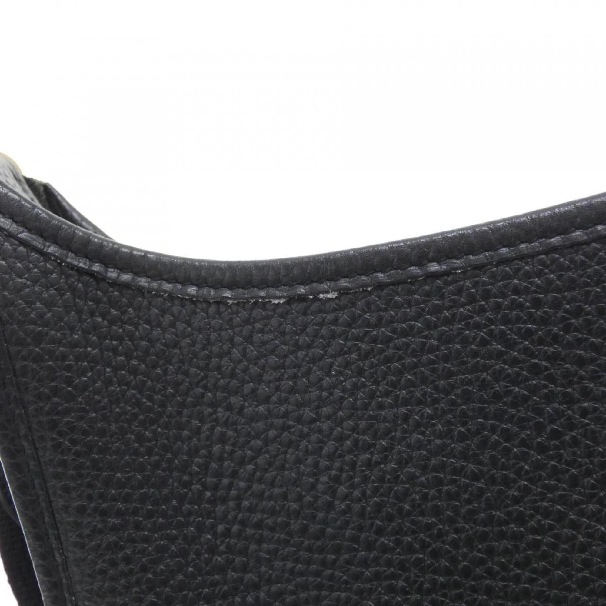 Hermes Black Taurillon Clemence Leather Shoulder Bag (Pre-Owned)