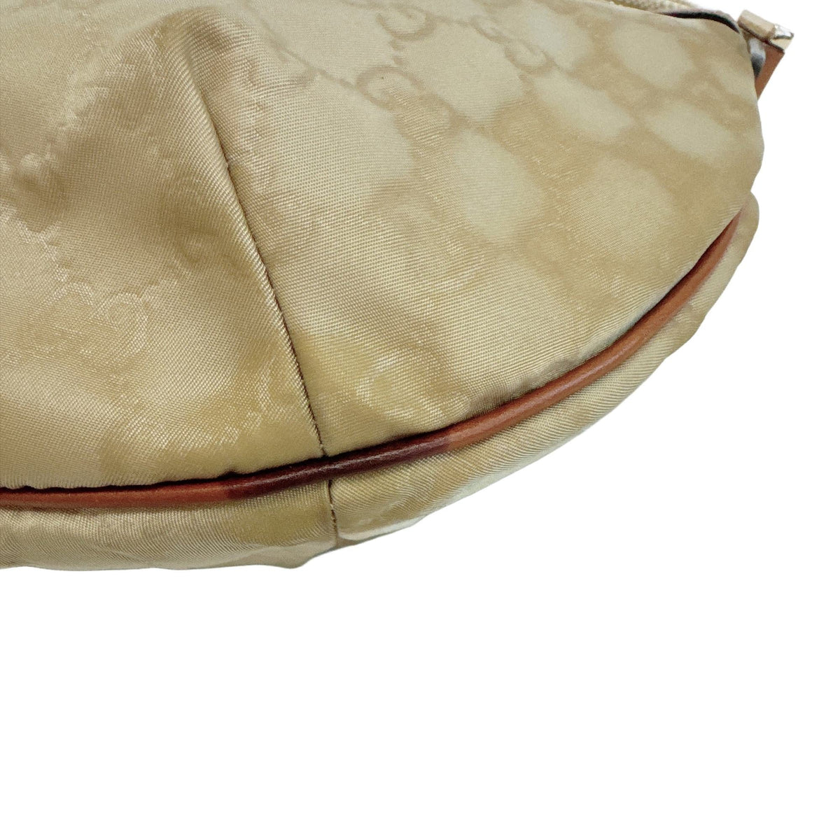 Gucci Beige Nylon Handbag Shoulder Bag (Pre-Owned)