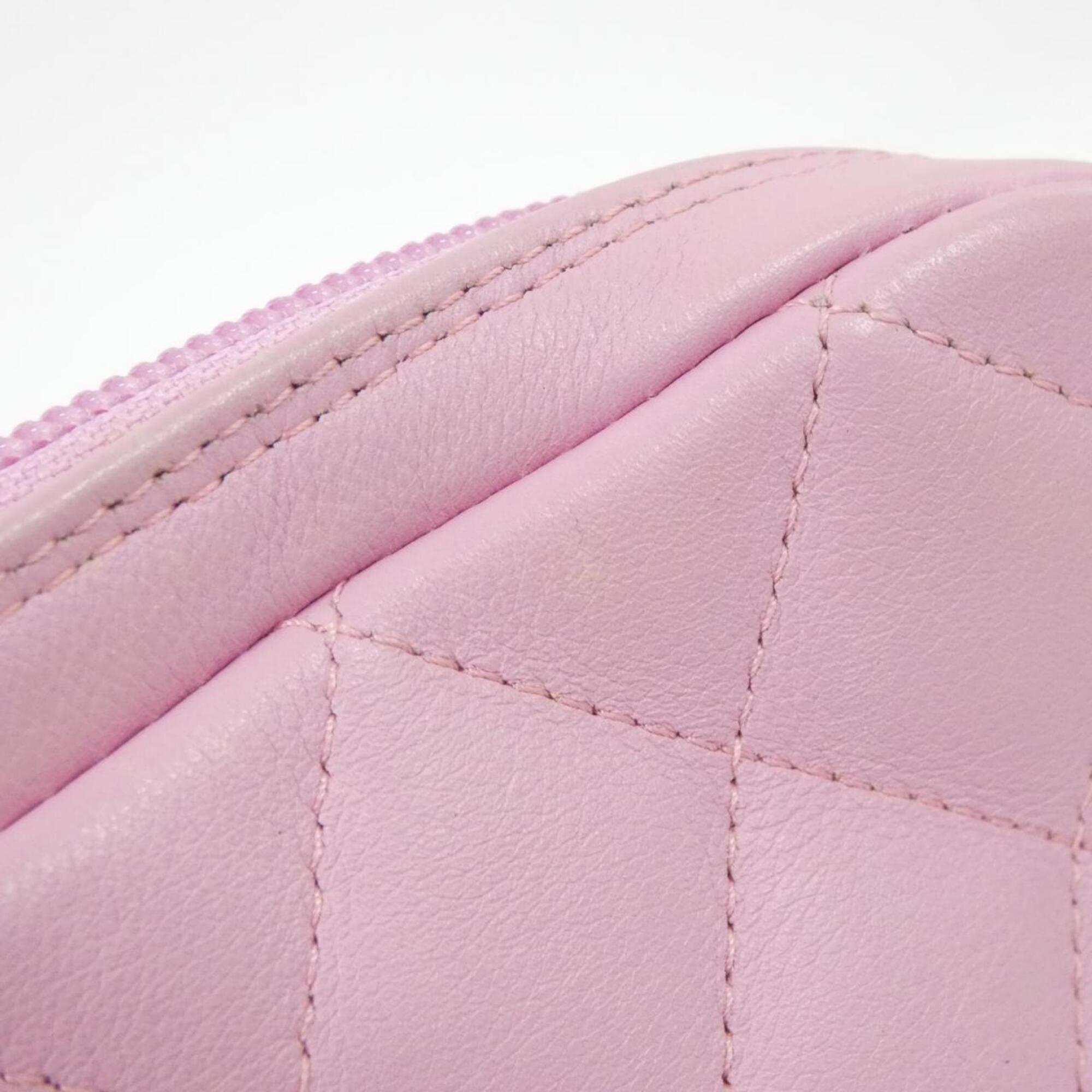 Chanel Black Pink Leather Shoulder Bag (Pre-Owned)