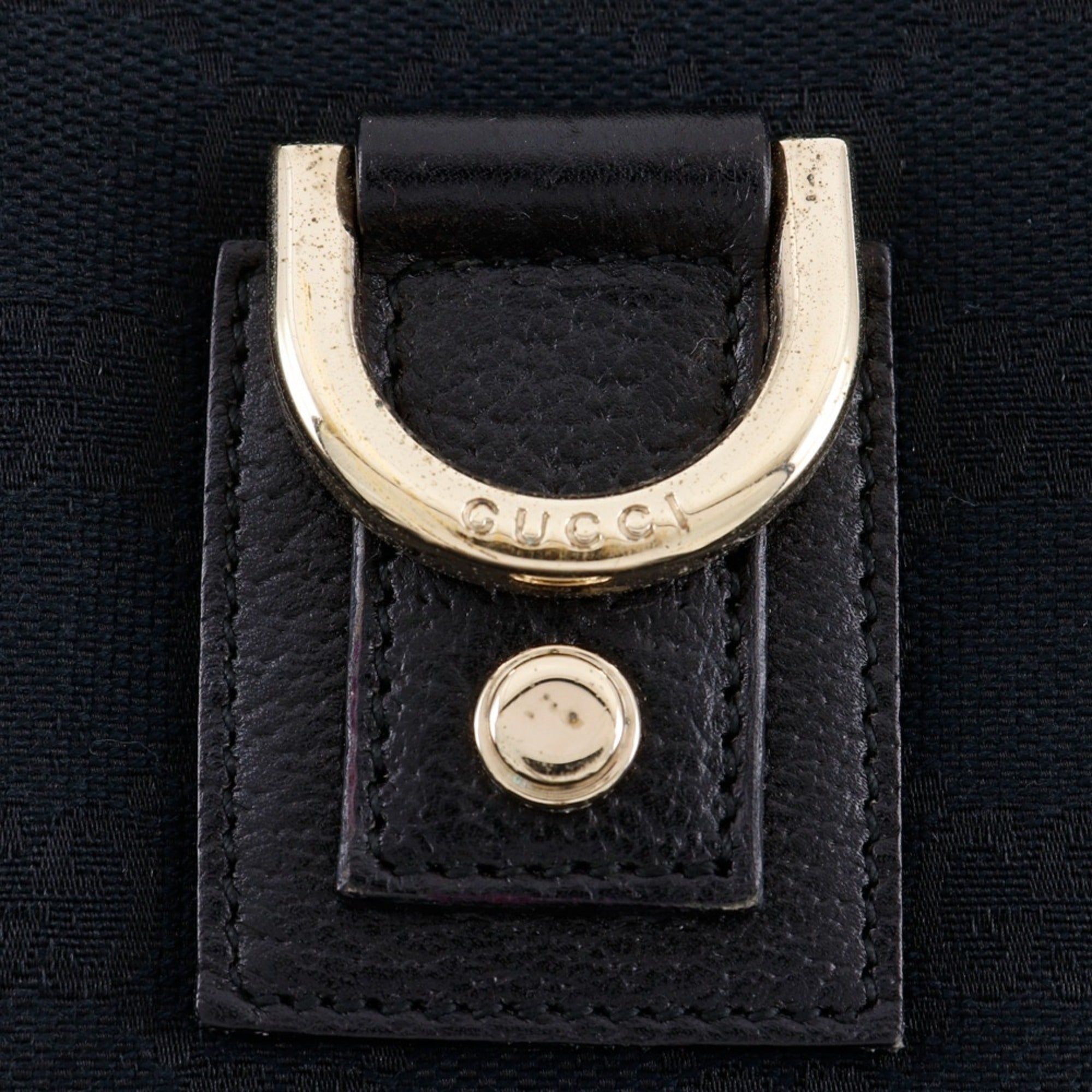 Gucci Black Gg Canvas Handbag Tote Bag (Pre-Owned)