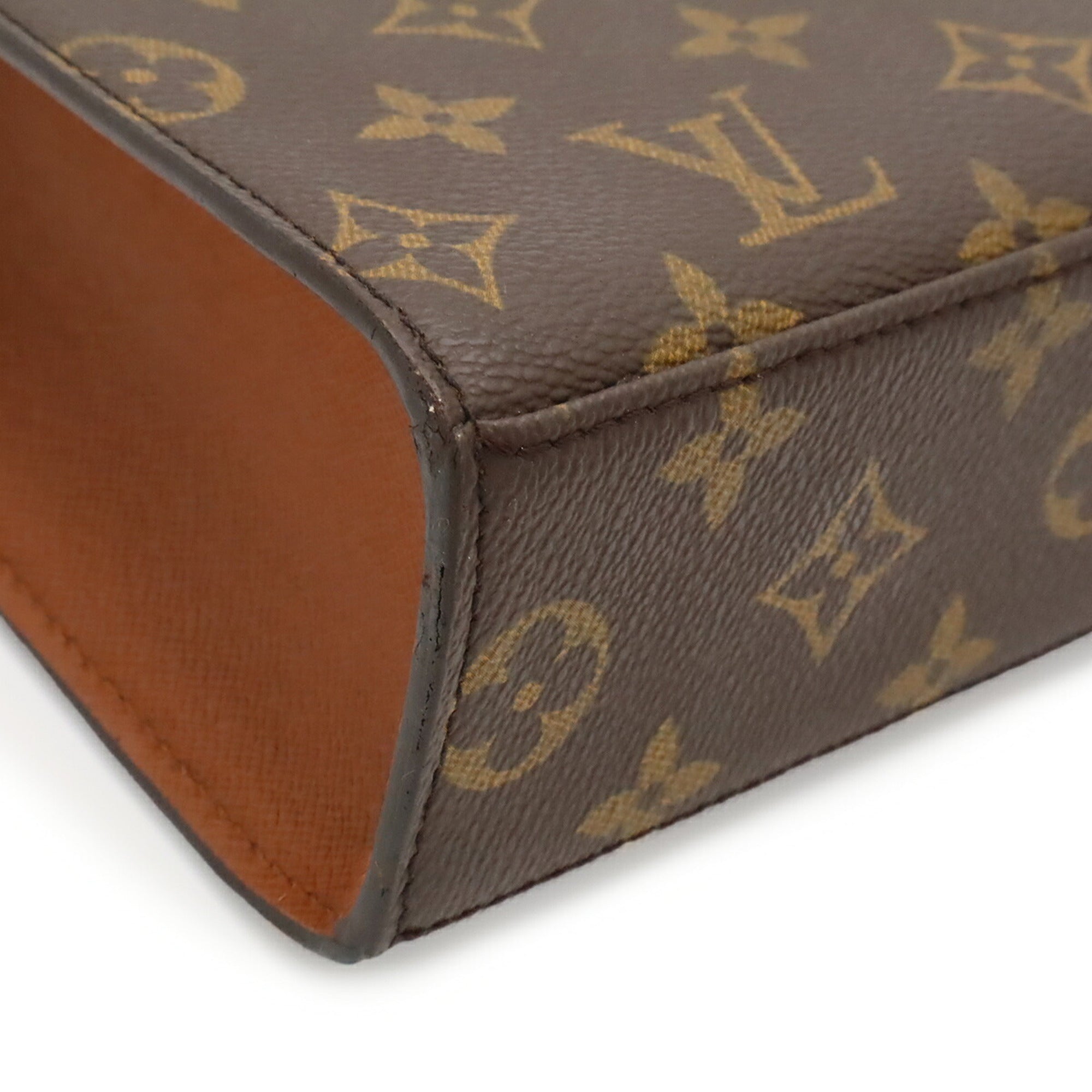 Louis Vuitton Brown Monogram Canvas Handbag (Pre-Owned)