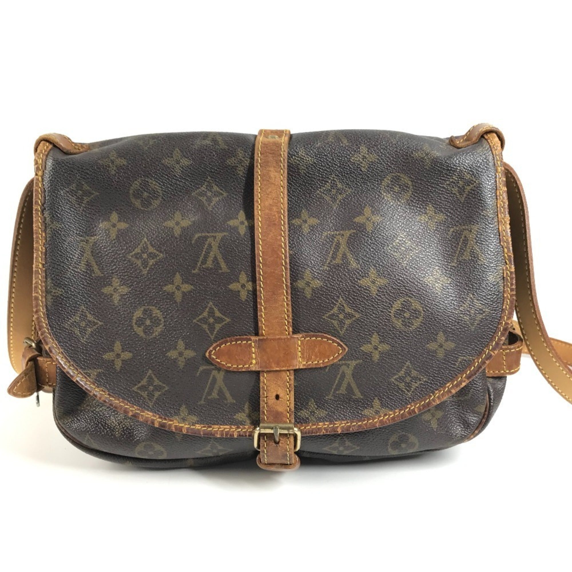 Louis Vuitton Brown Monogram Shoulder Bag (Pre-Owned)