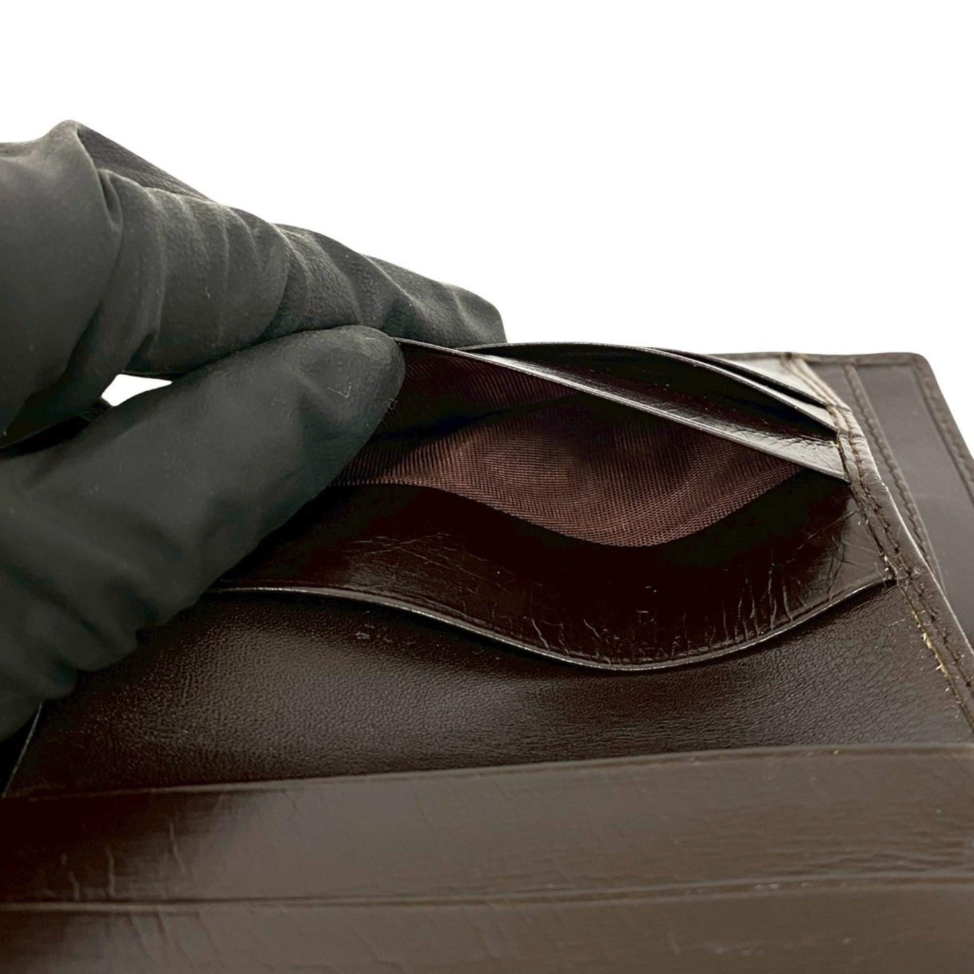 Gucci Brown Leather Wallet (Bi-Fold) (Pre-Owned)