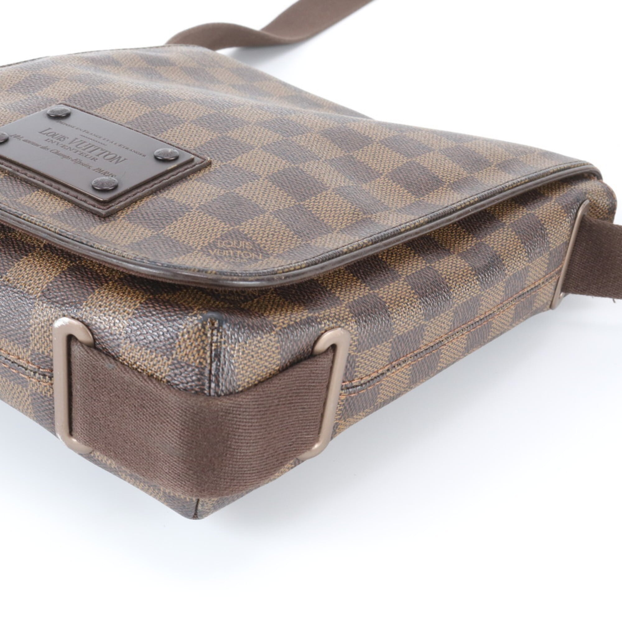 Louis Vuitton Brown Damier Canvas Coated Canvas Leather Shoulder Bag (Pre-Owned)