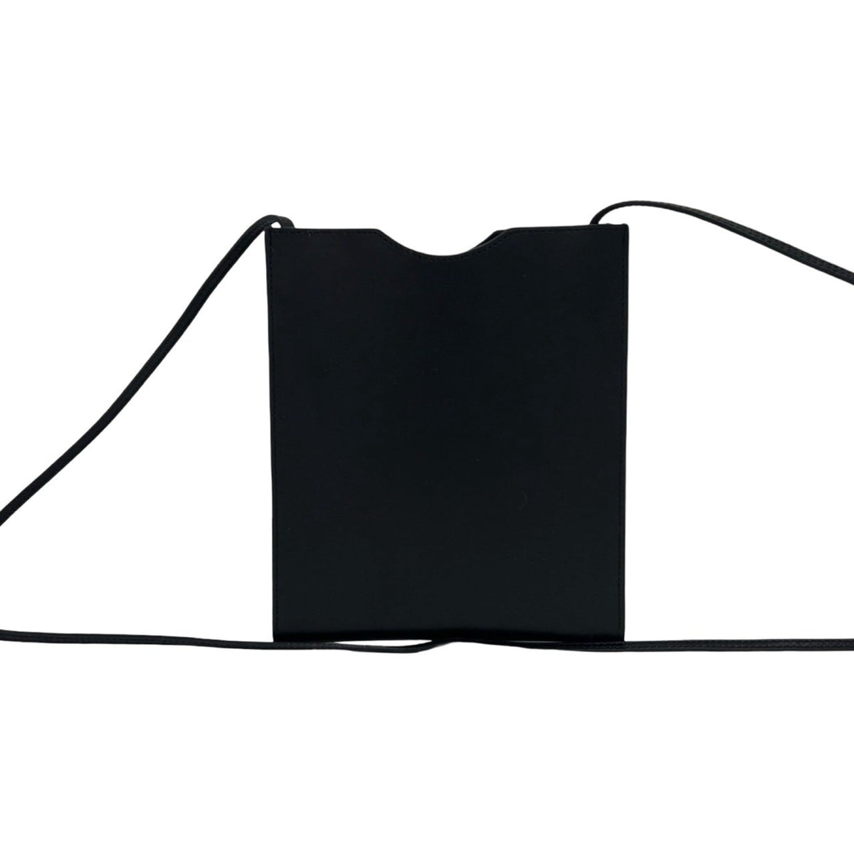 Hermes Black Box Calf Leather Pochette Shoulder Bag (Pre-Owned)