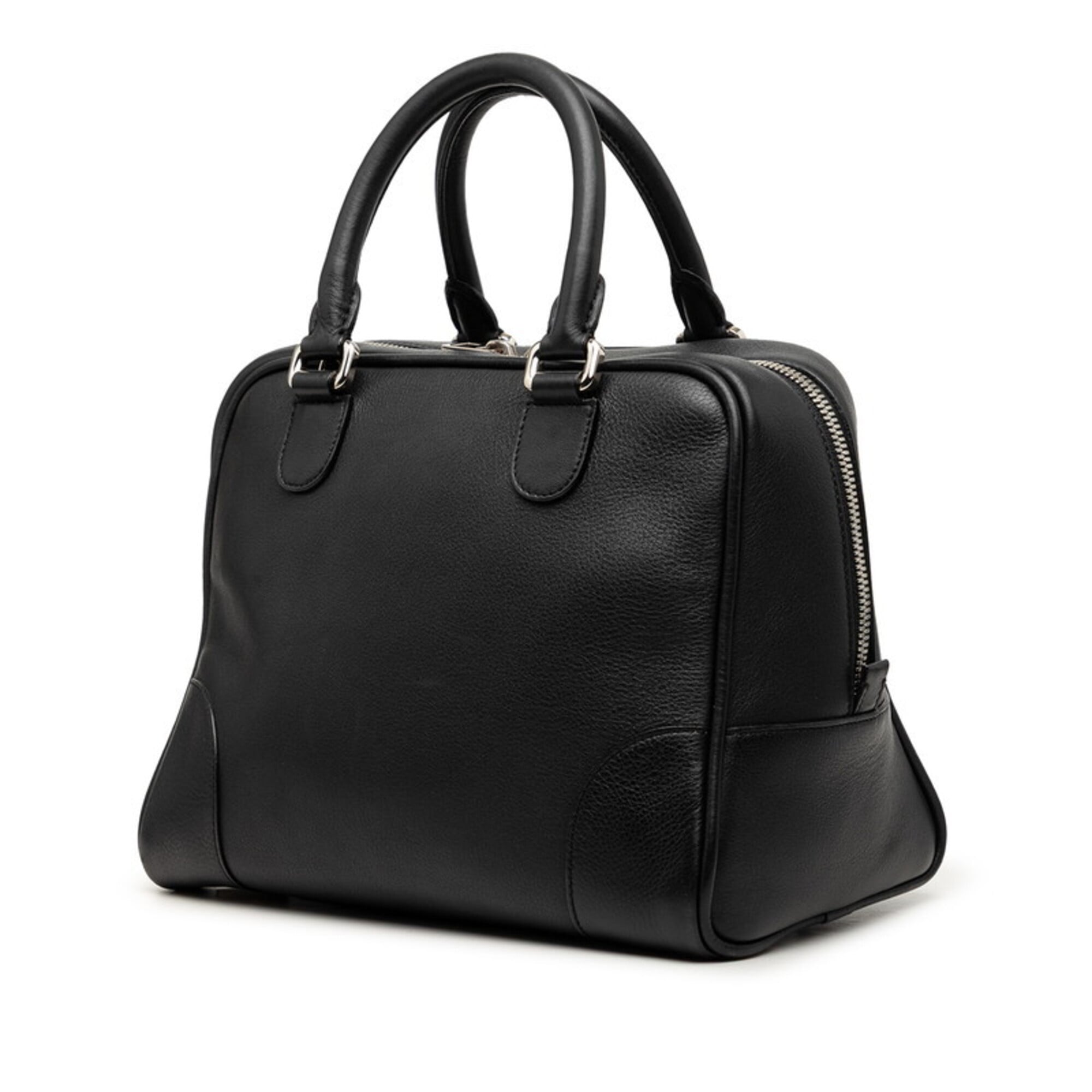 Loewe Black Leather Handbag Shoulder Bag (Pre-Owned)