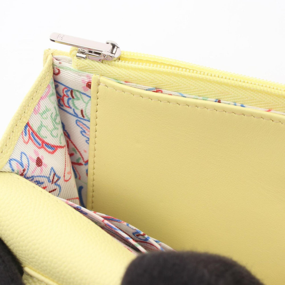 Chanel Yellow Grained Calfskin Handbag Shoulder Bag (Pre-Owned)