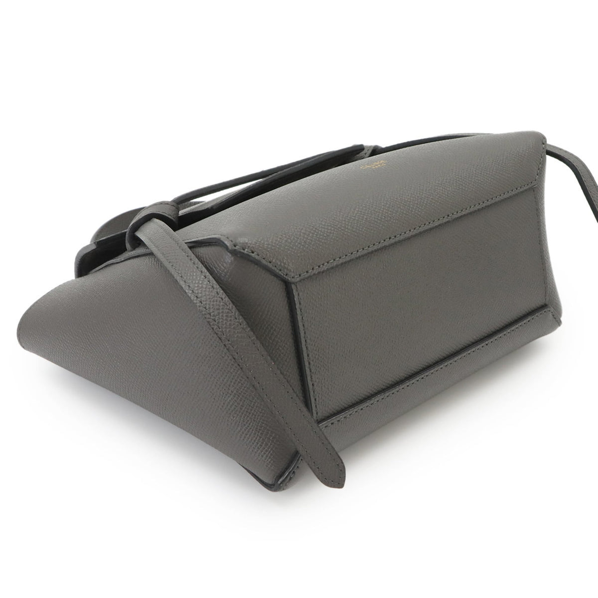 Celine Gray Leather Fanny Pack Handbag (Pre-Owned)