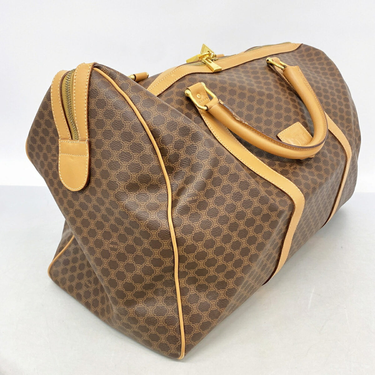 Celine Brown Pvc Boston Bag (Pre-Owned)