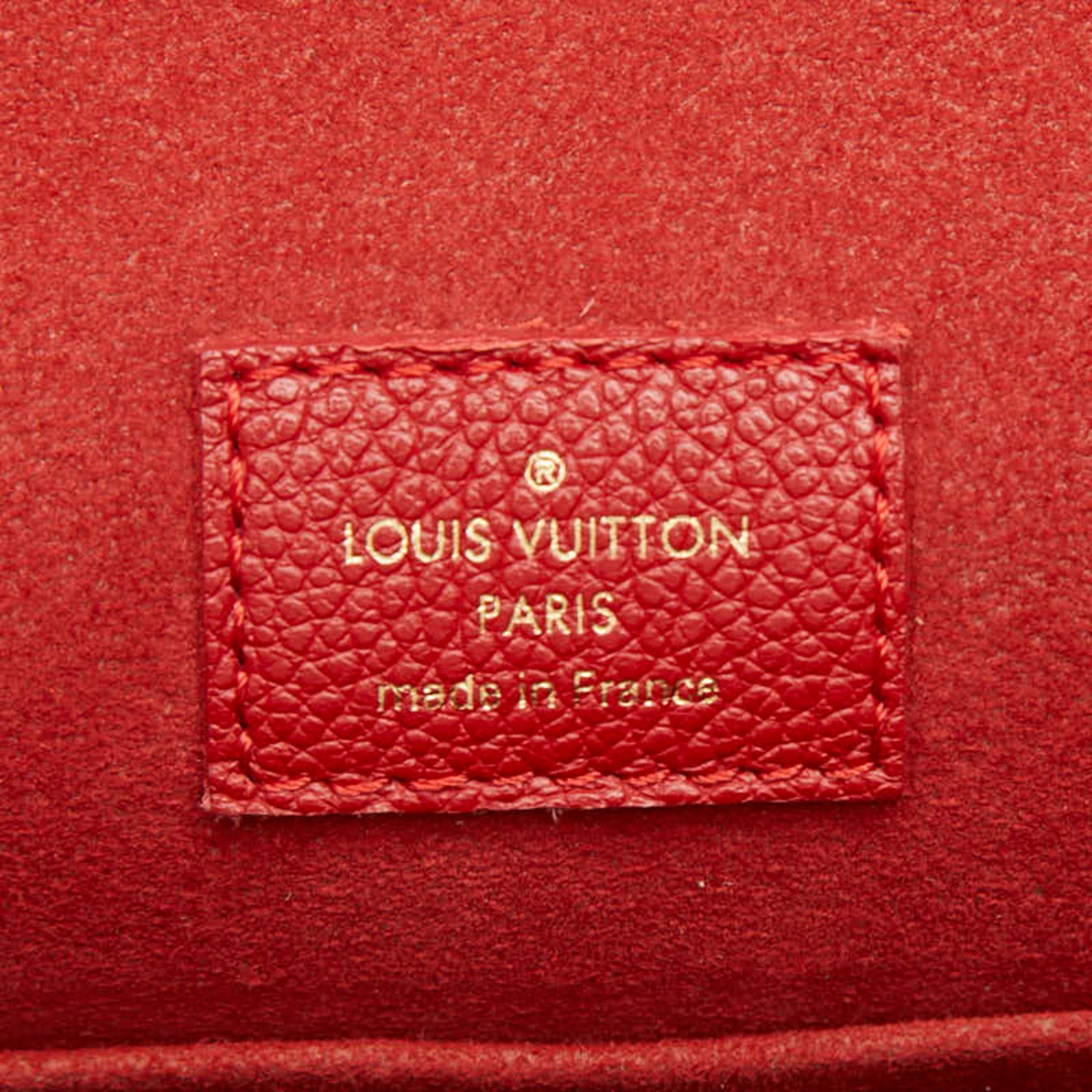 Louis Vuitton Cerise Monogram Red Color Leather Shoulder Bag (Pre-Owned)