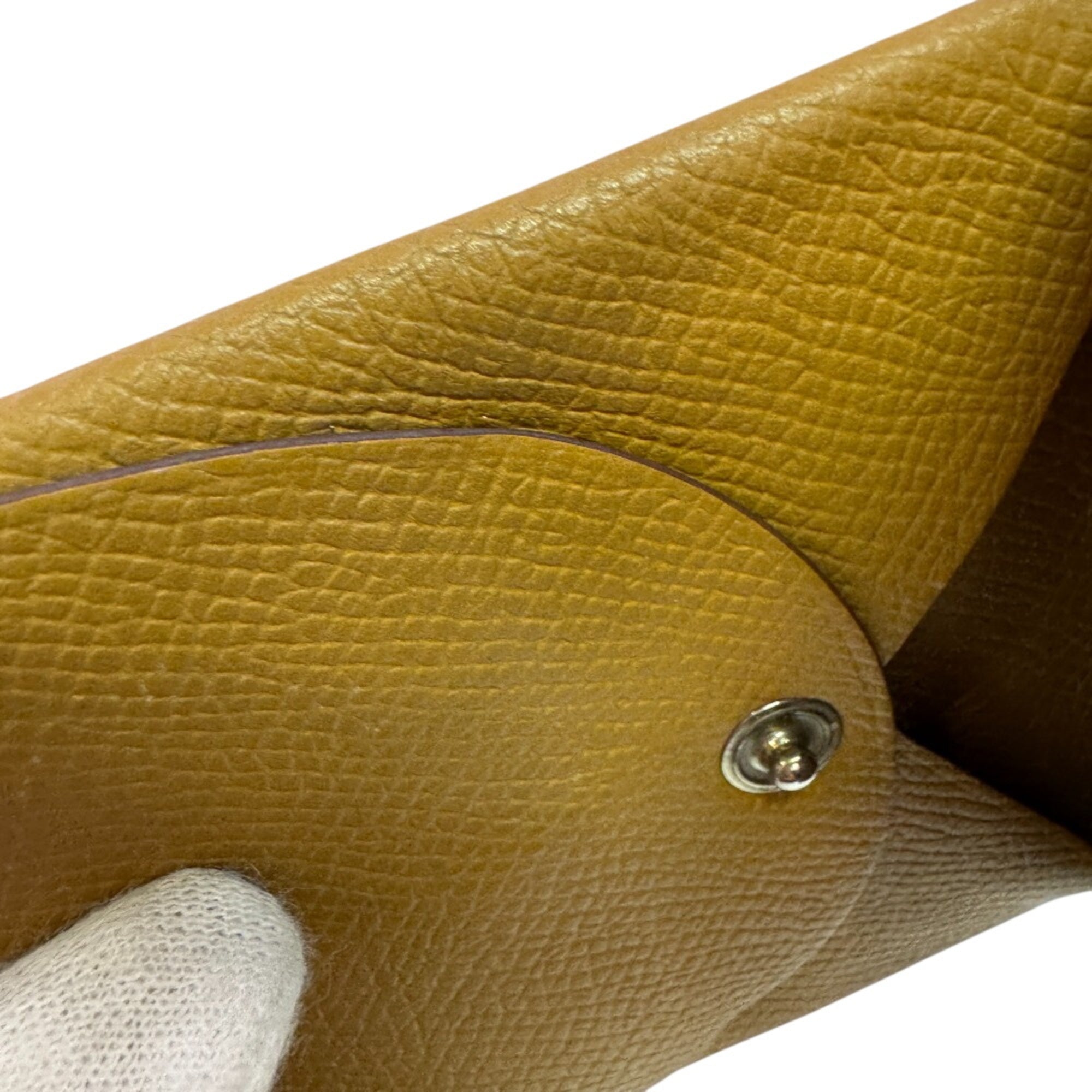 Hermes Brown Chevre Leather Coin Purse/Coin Case (Pre-Owned)