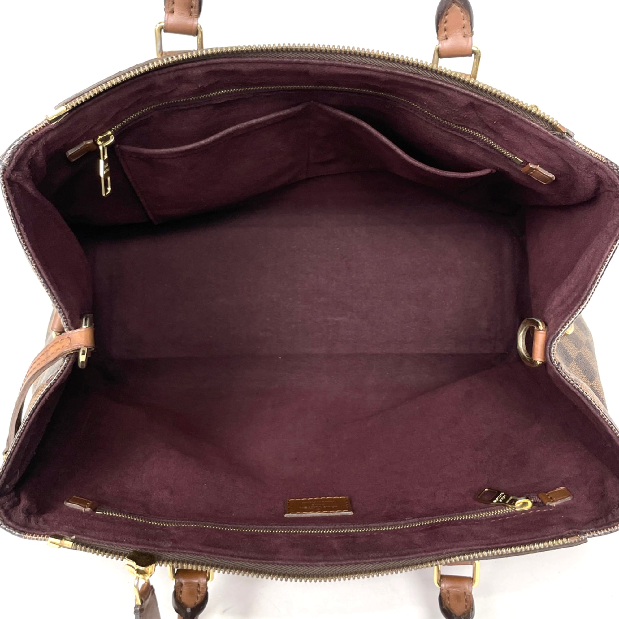 Louis Vuitton Damier Brown Damier Canvas Handbag (Pre-Owned)