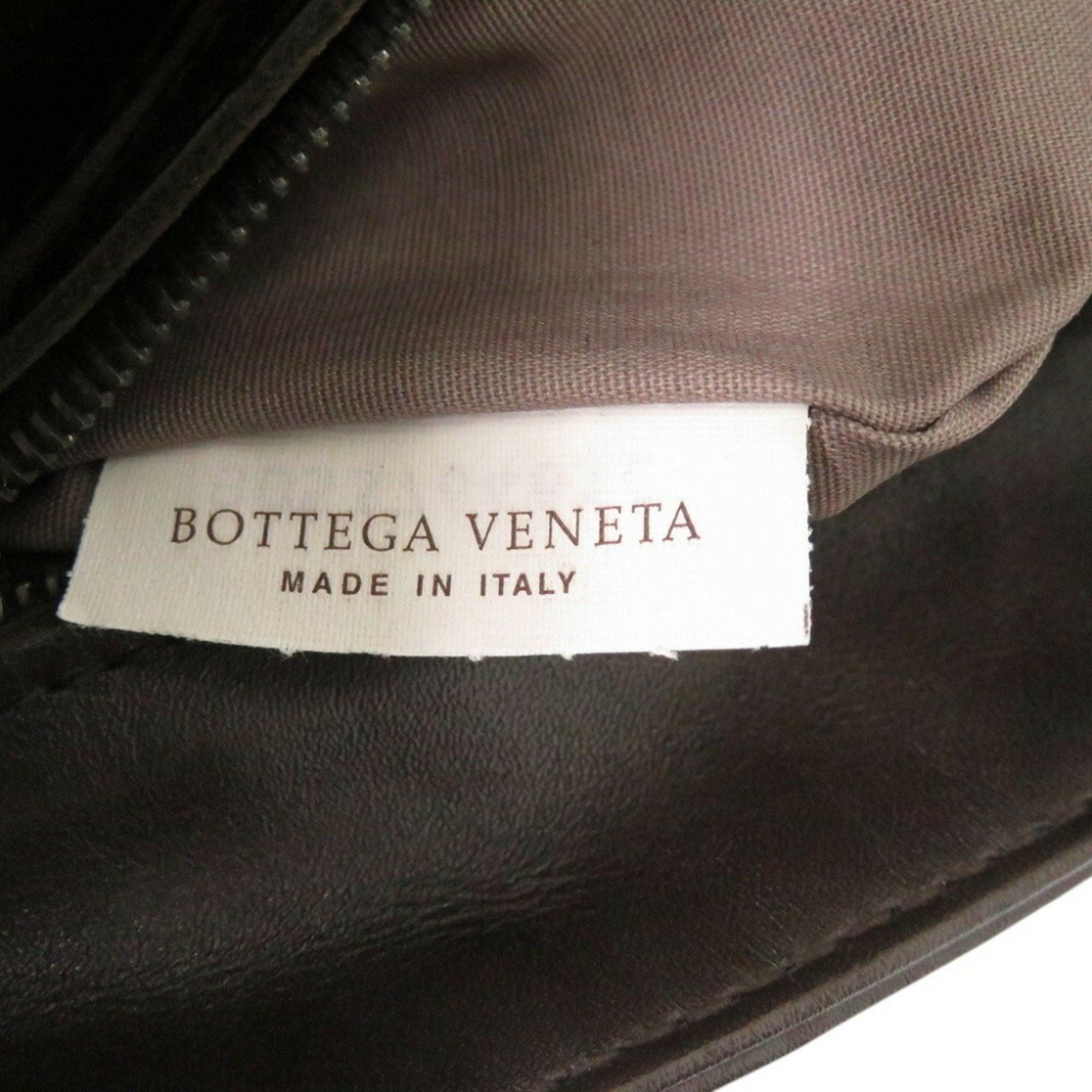 Bottega Veneta Dark Brown Leather Shoulder Bag (Pre-Owned)