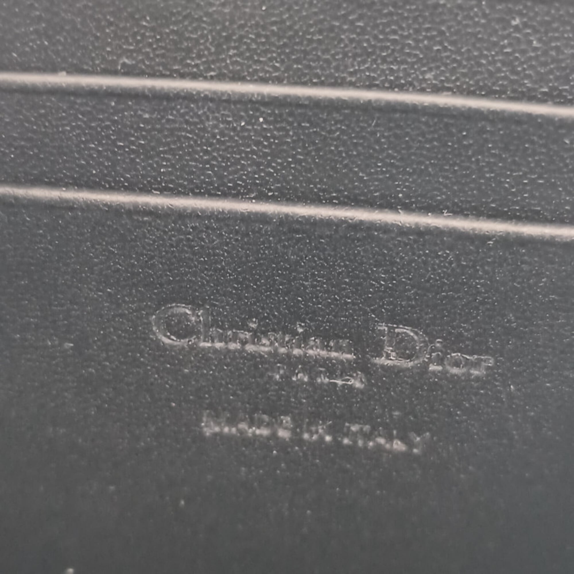 Christian Dior Black Leather Pochette Shoulder Bag (Pre-Owned)