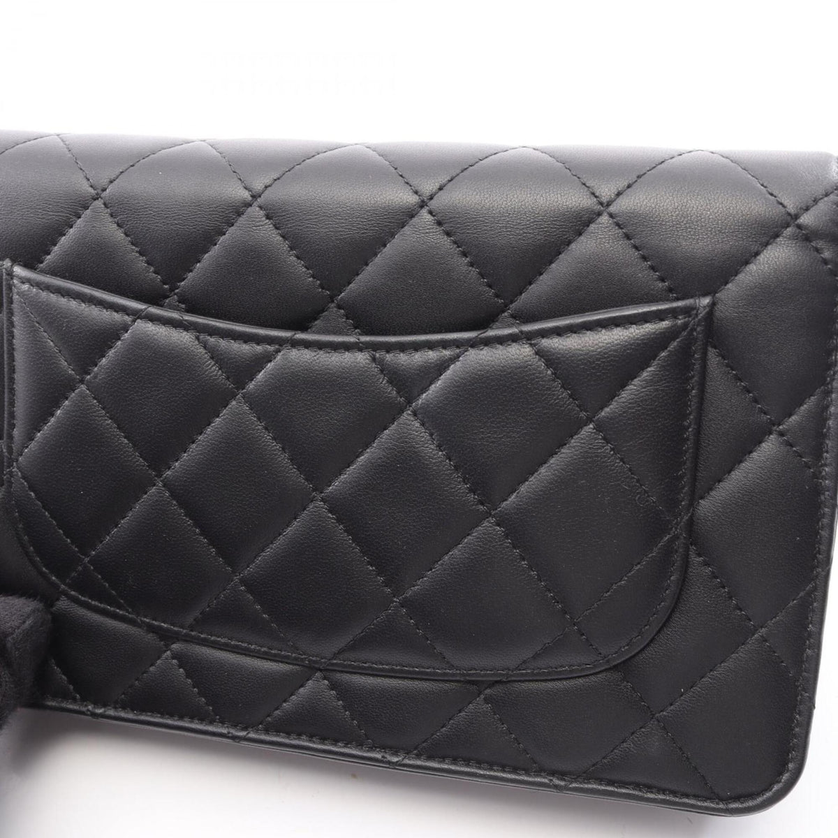 Chanel Black Leather Handbag Shoulder Bag (Pre-Owned)