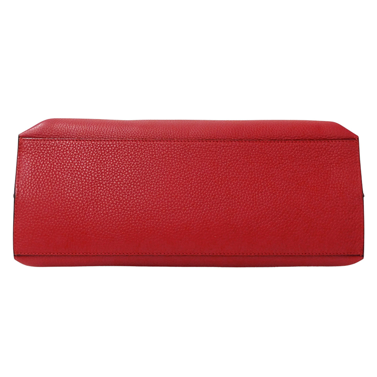 Gucci Bamboo Red Color Leather Handbag Shoulder Bag (Pre-Owned)