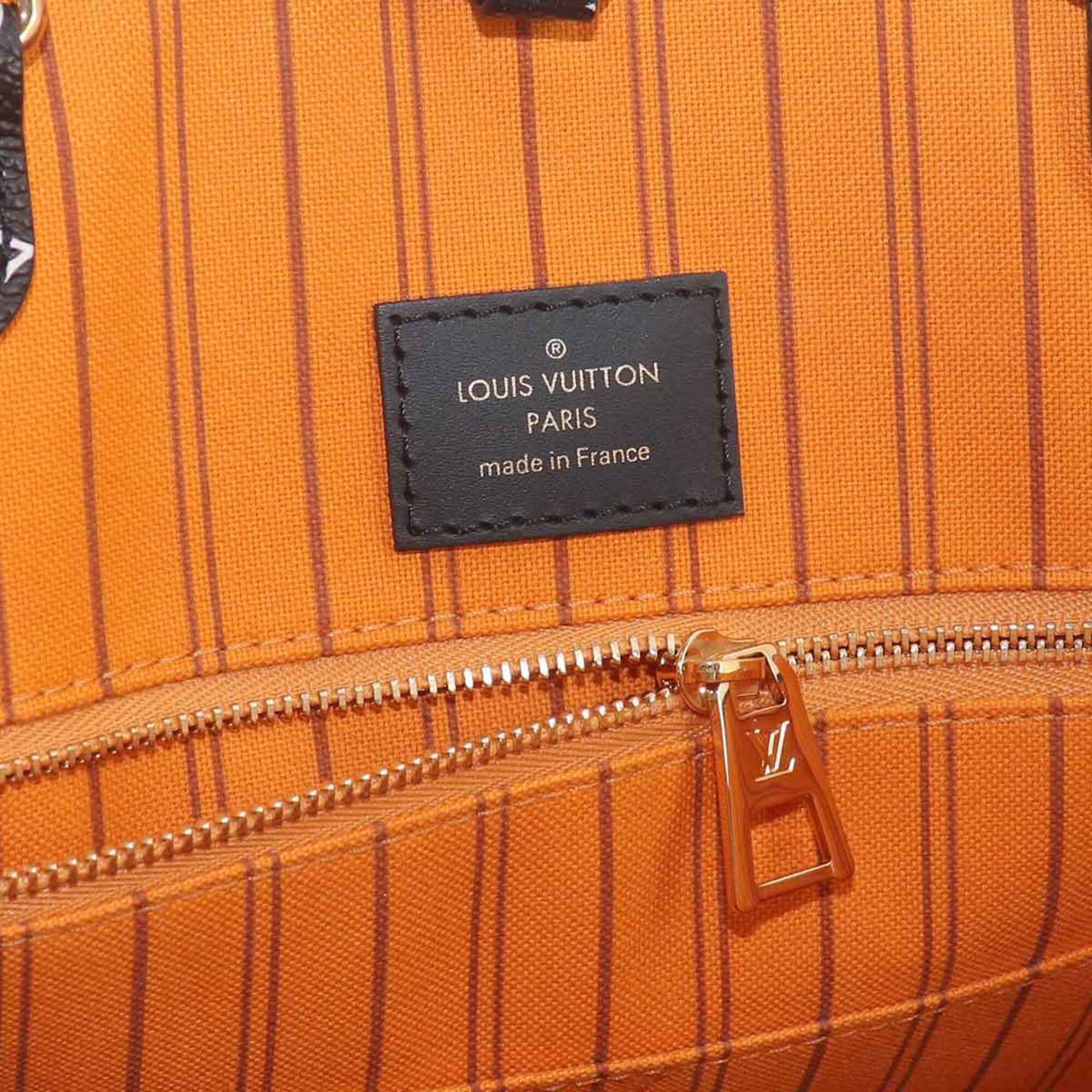 Louis Vuitton Caramel Noir Canvas Handbag Tote Bag (Pre-Owned)