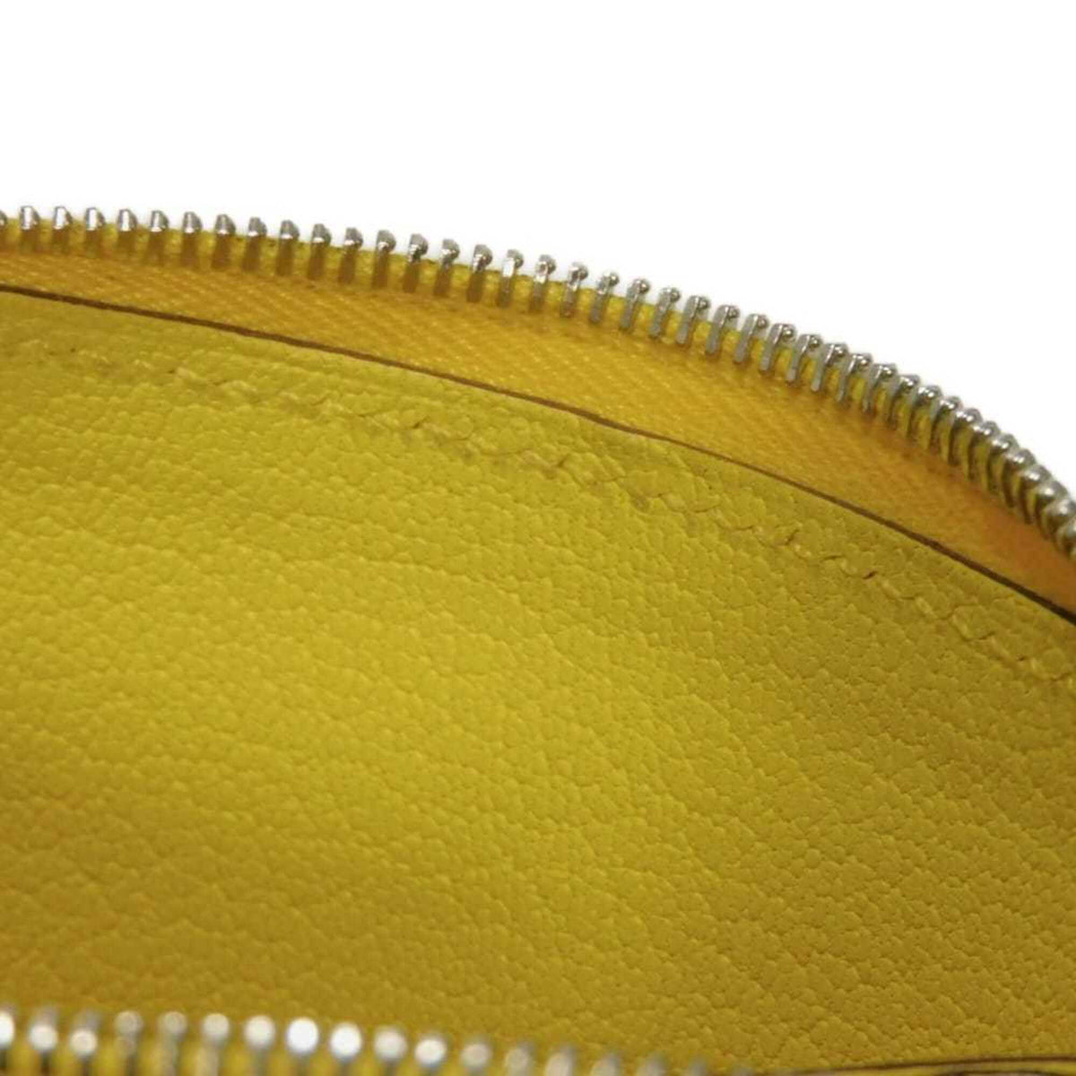 Hermes Yellow Evercalf Leather Coin Purse/Coin Case (Pre-Owned)