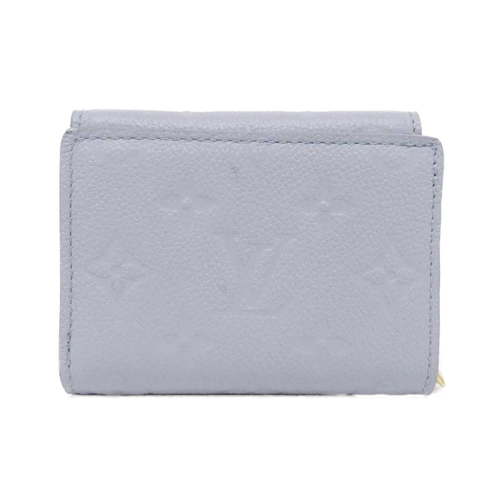 Louis Vuitton Blue Leather Wallet (Tri-Fold) (Pre-Owned)