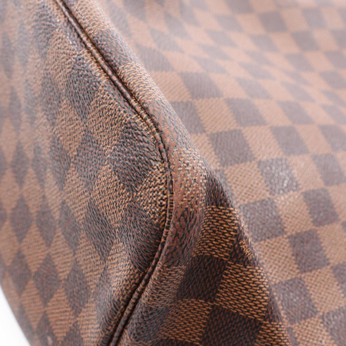Louis Vuitton Damier Brown Coated Canvas Leather Tote Bag (Pre-Owned)