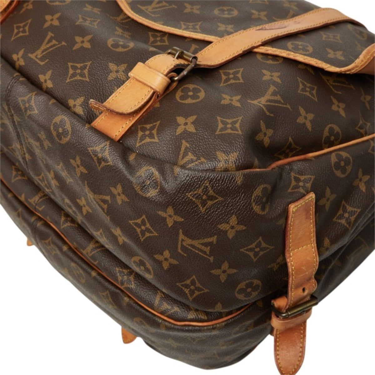 Louis Vuitton Brown Pvc Leather Shoulder Bag (Pre-Owned)