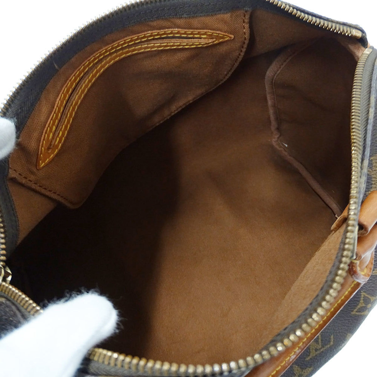 Louis Vuitton Brown Monogram Canvas Boston Bag Handbag (Pre-Owned)