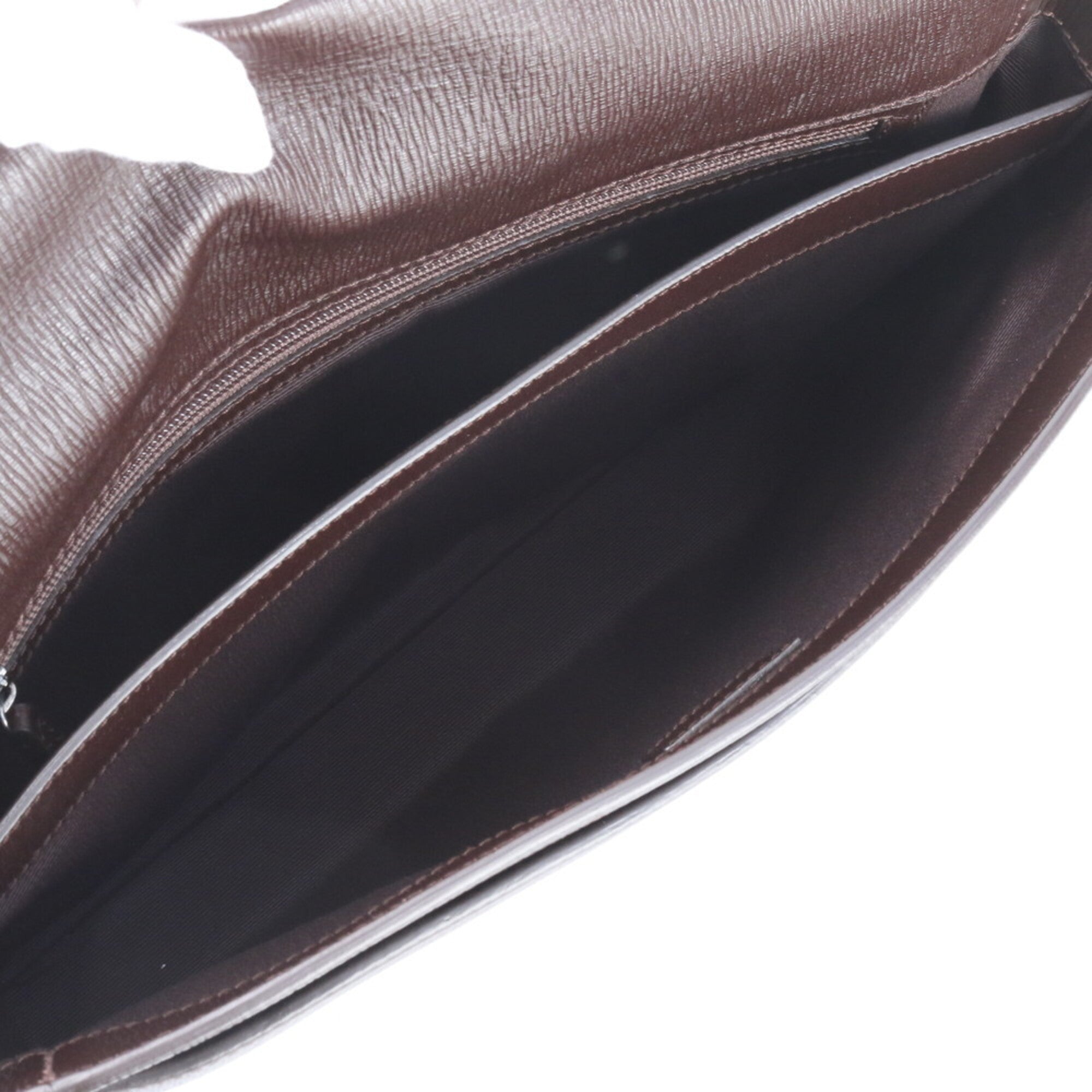Salvatore Ferragamo Brown Leather Briefcase (Pre-Owned)