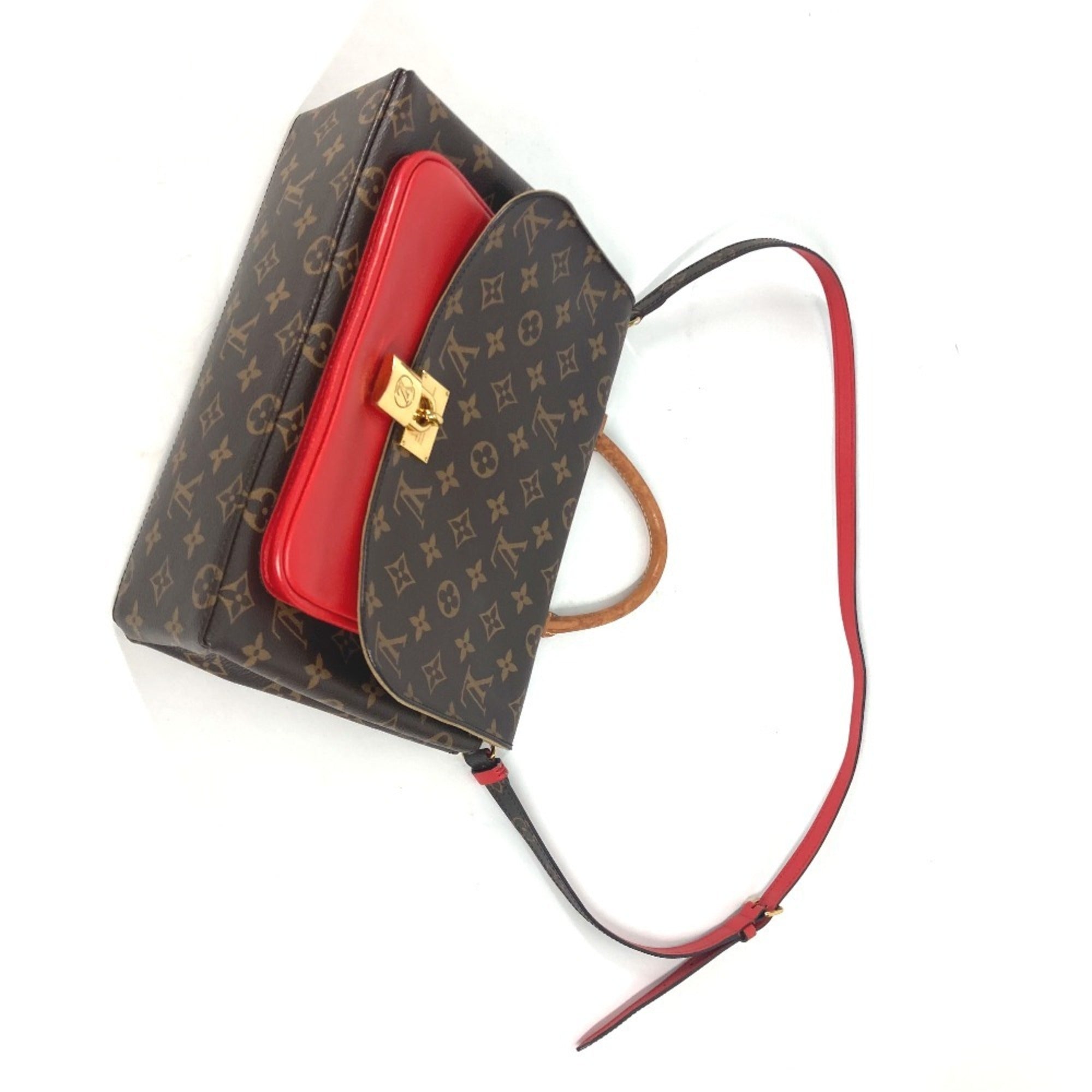 Louis Vuitton Coquelicots Monogram Handbag Shoulder Bag Tote Bag (Pre-Owned)