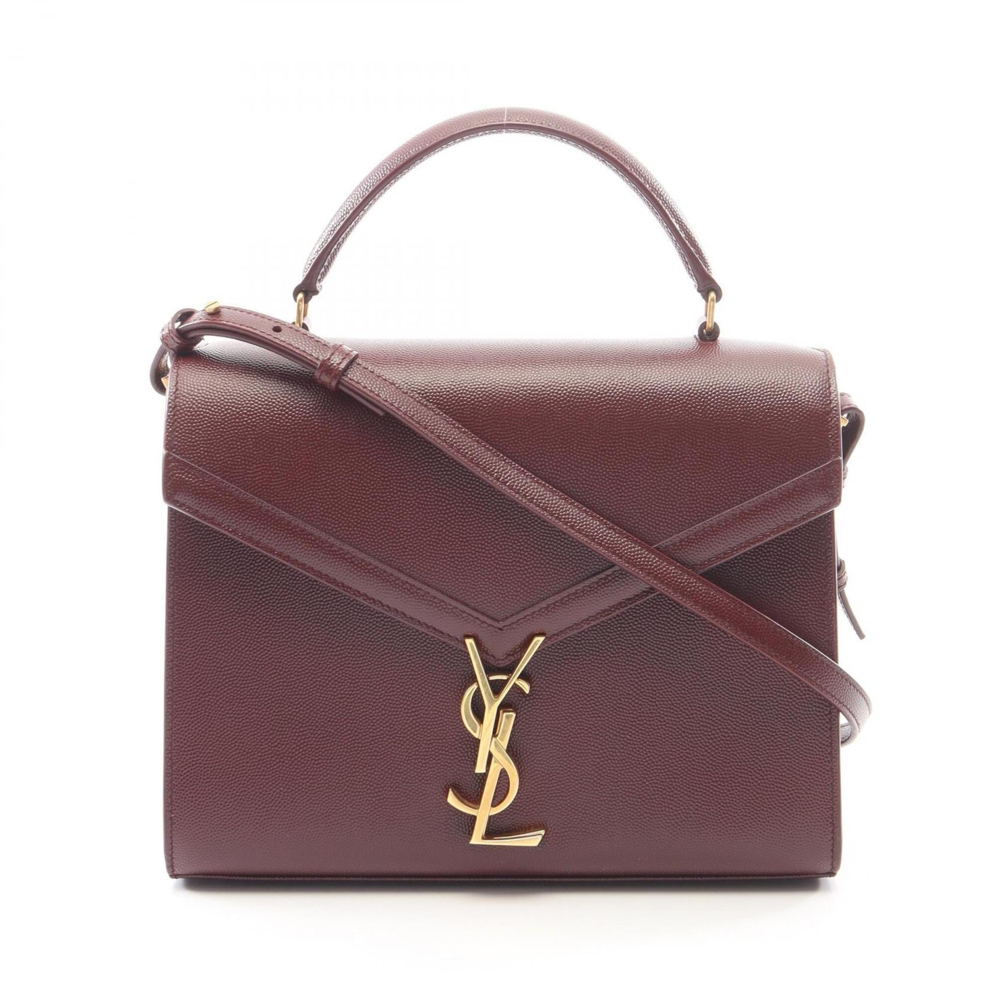 Yves Saint Laurent Bordeaux Leather Handbag (Pre-Owned)