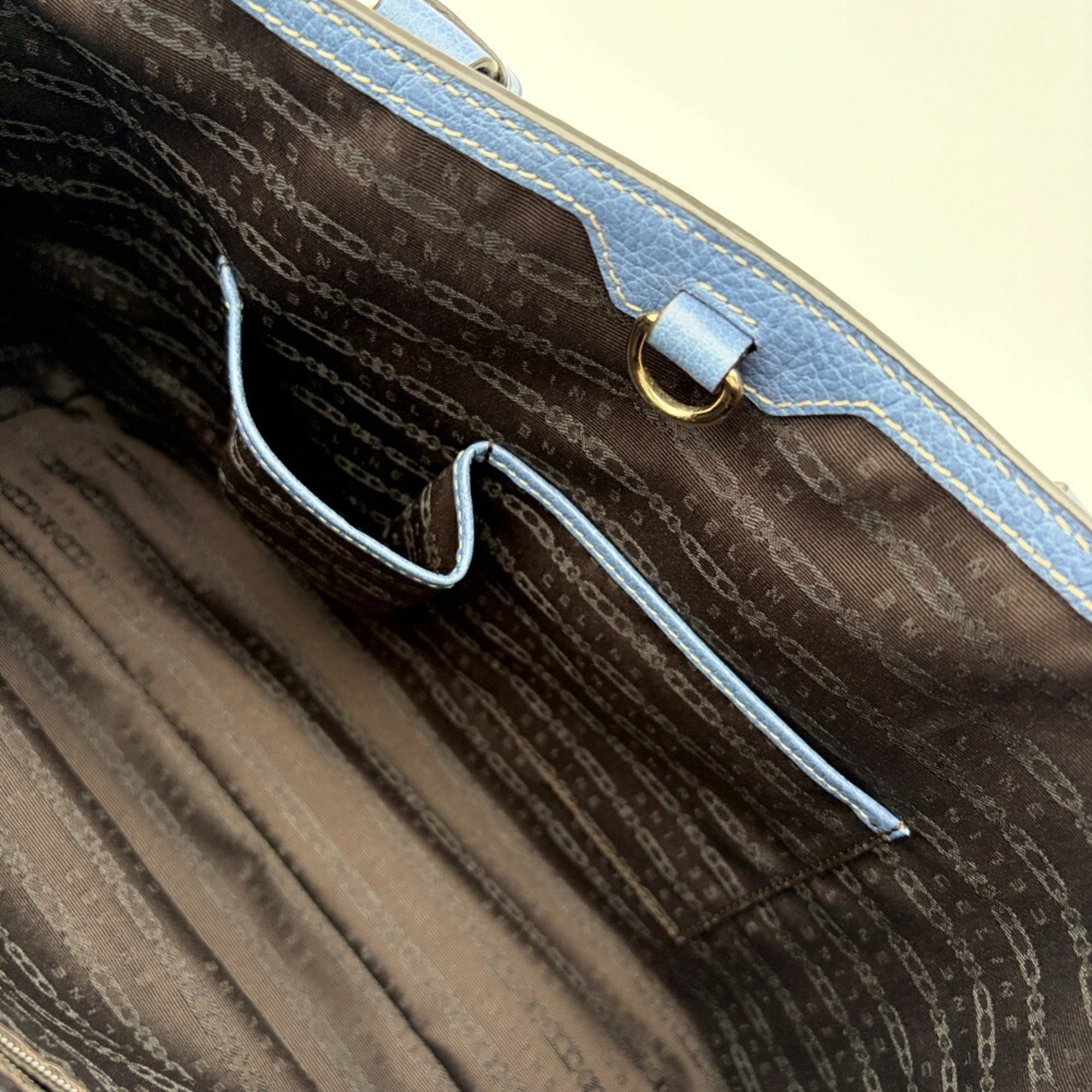Celine Blue Leather Tote Bag (Pre-Owned)