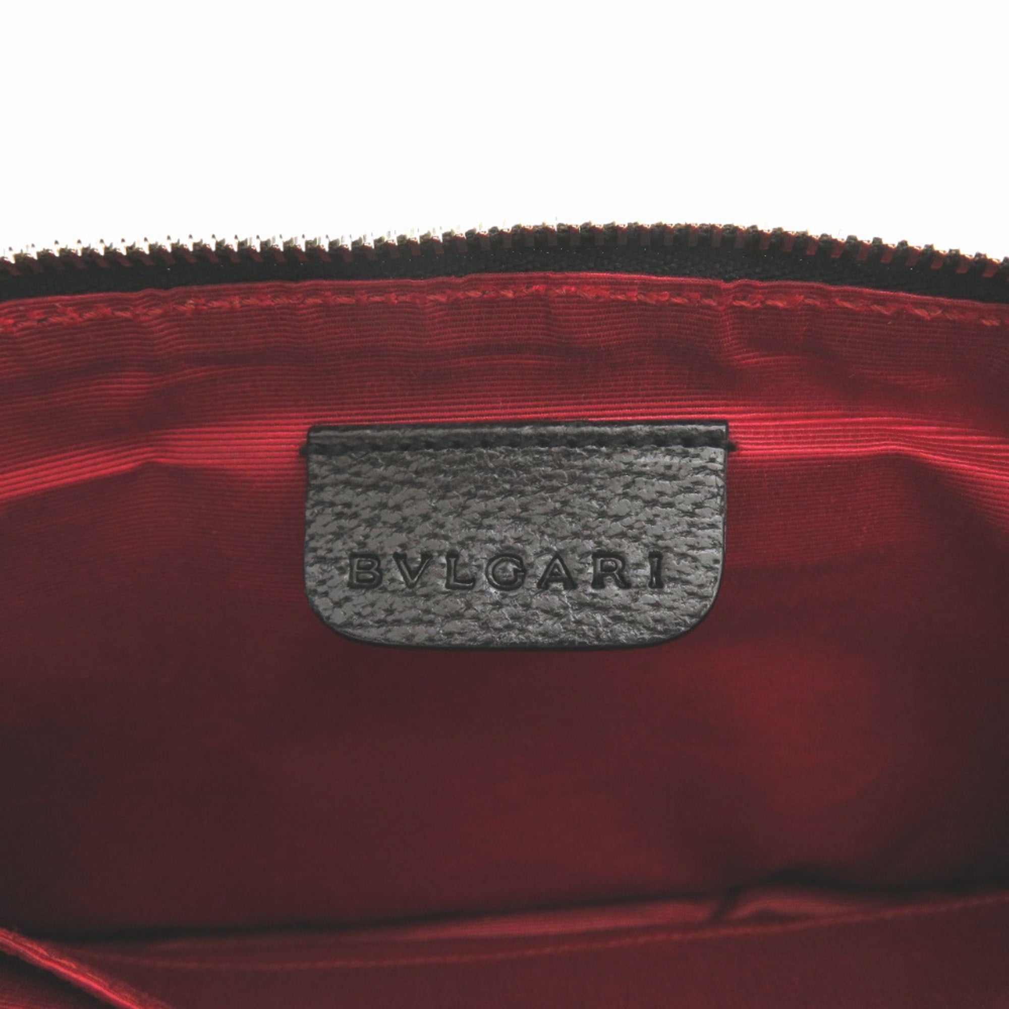 Bvlgari Black Canvas Leather Shoulder Bag (Pre-Owned)