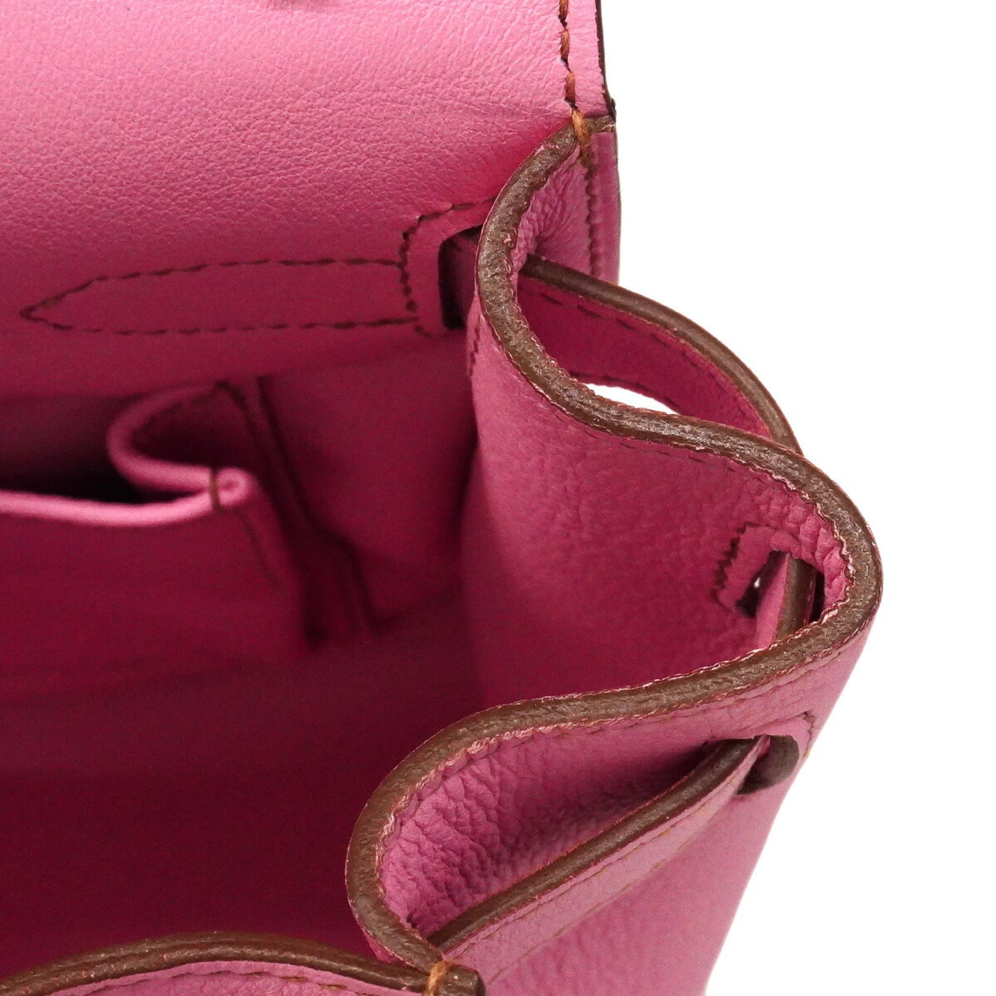 Hermes Pink Swift Leather Shoulder Bag (Pre-Owned)