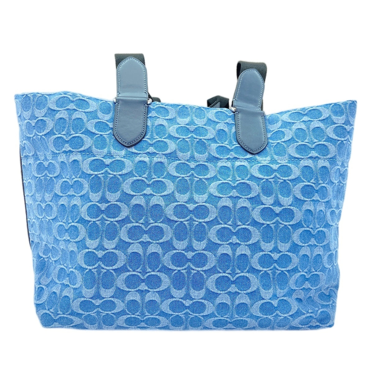 Coach Blue Tote Bag (Pre-Owned)