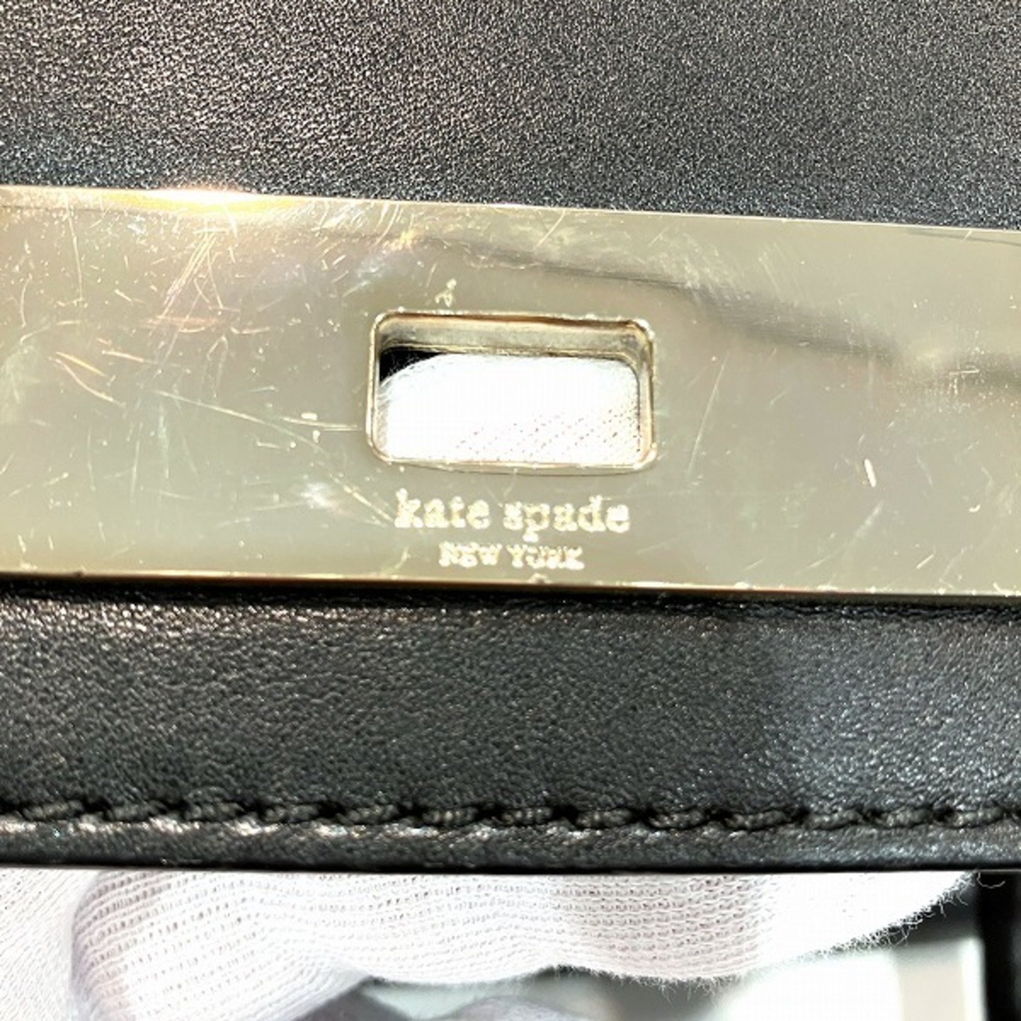 Kate Spade Black Leather Handbag Shoulder Bag (Pre-Owned)