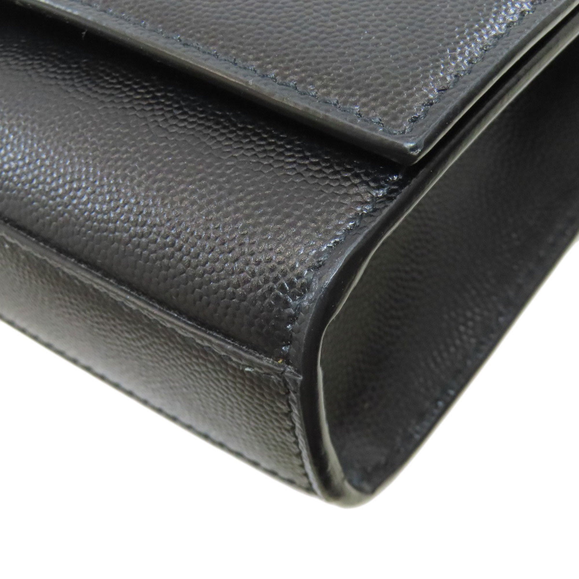 Saint Laurent Black Leather Shoulder Bag (Pre-Owned)