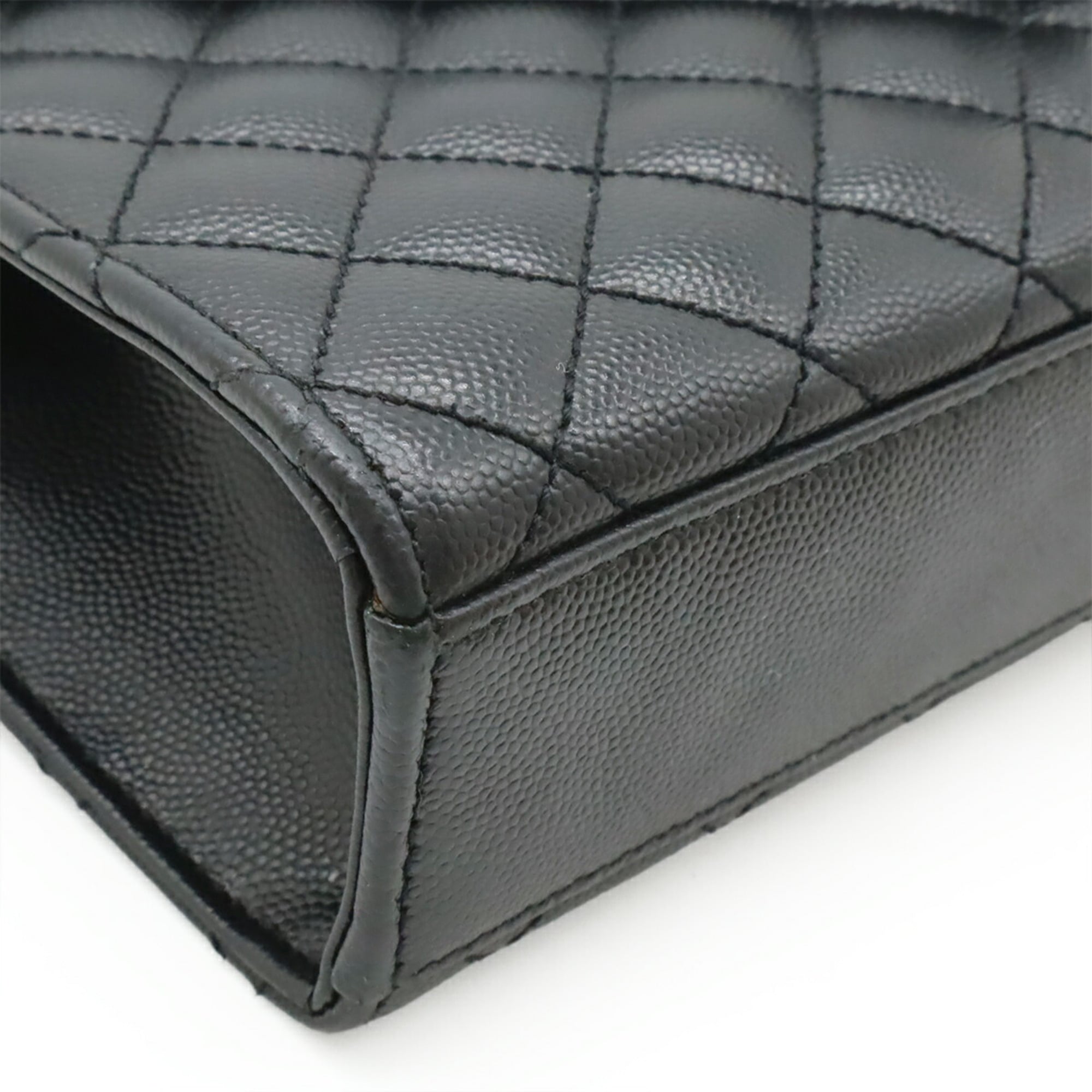 Yves Saint Laurent Black Leather Shoulder Bag (Pre-Owned)